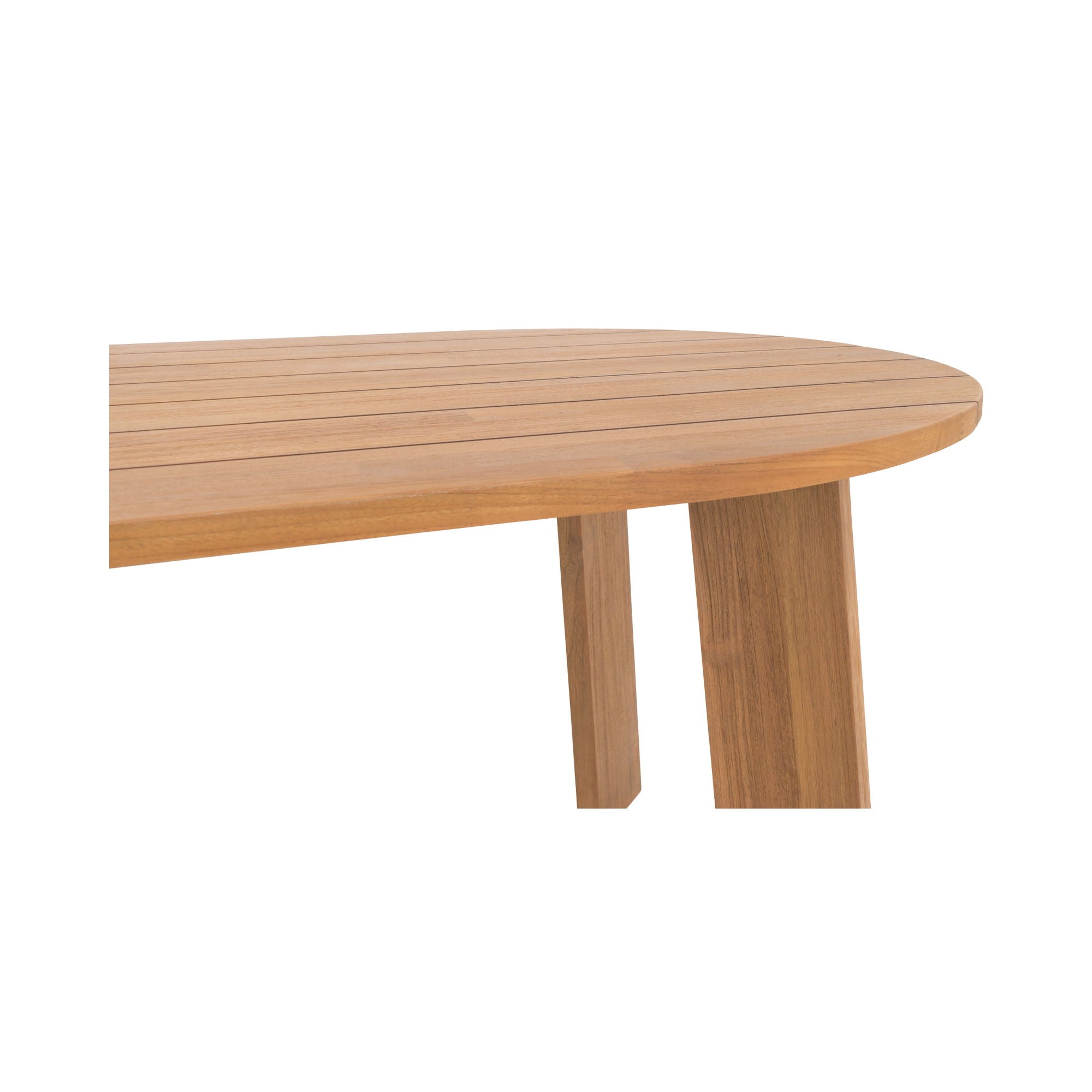 Delta - Oval Outdoor Dining Table - Natural