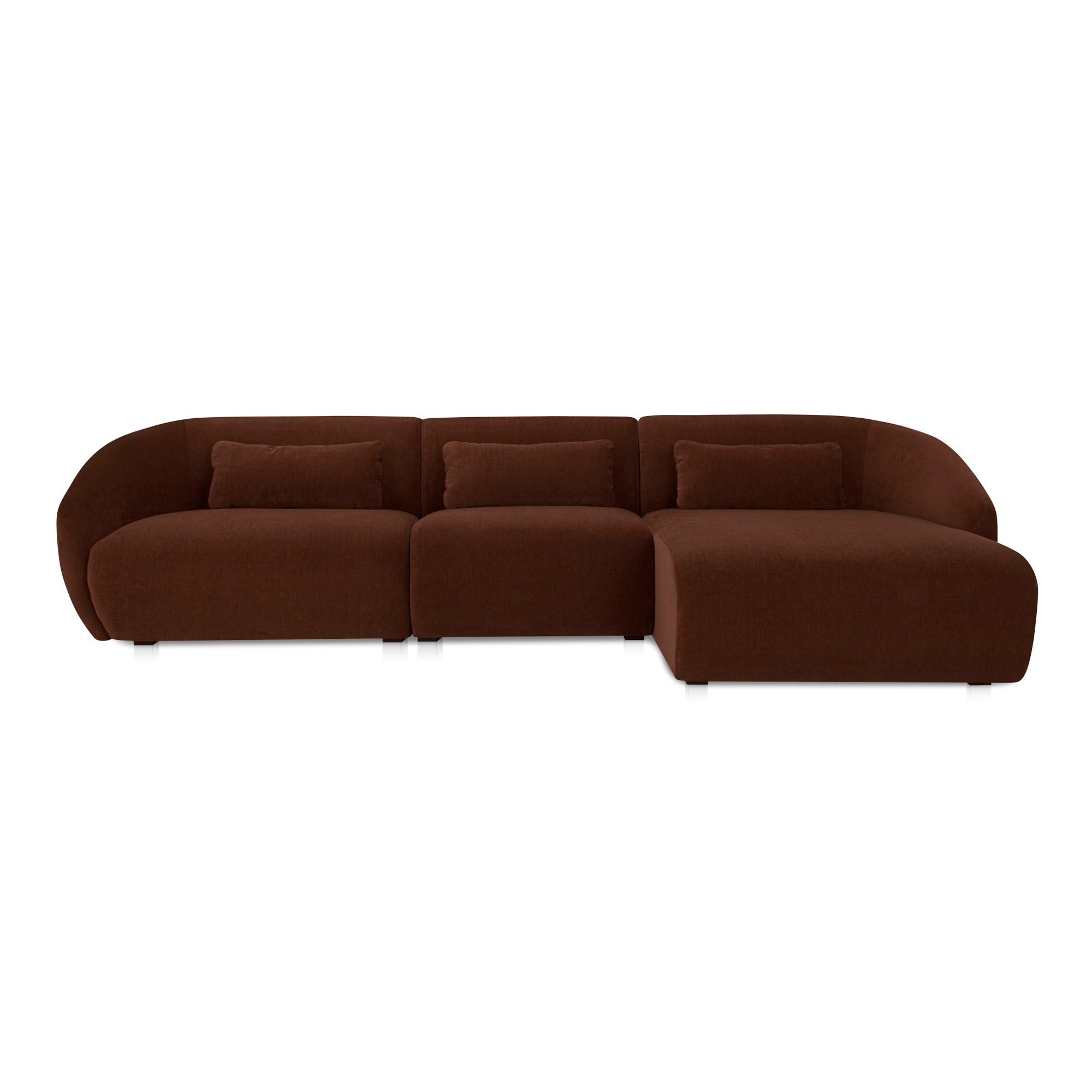 Amelia - Lounge Modular Right Sectional - Chestnut