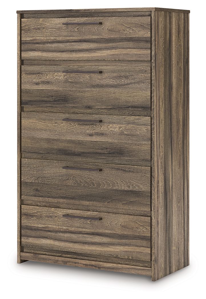 Elbrim - Brown - Five Drawer Chest