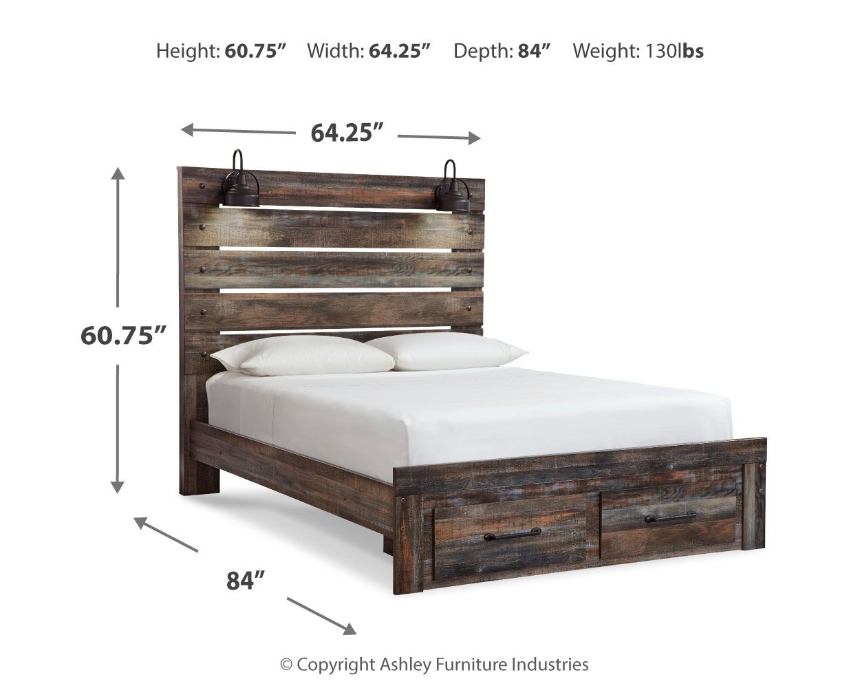 Drystan - Panel Bed