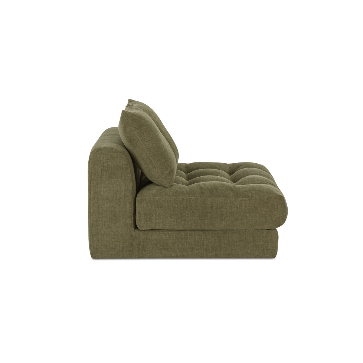 Davie - Slipper Chair - Olive Green