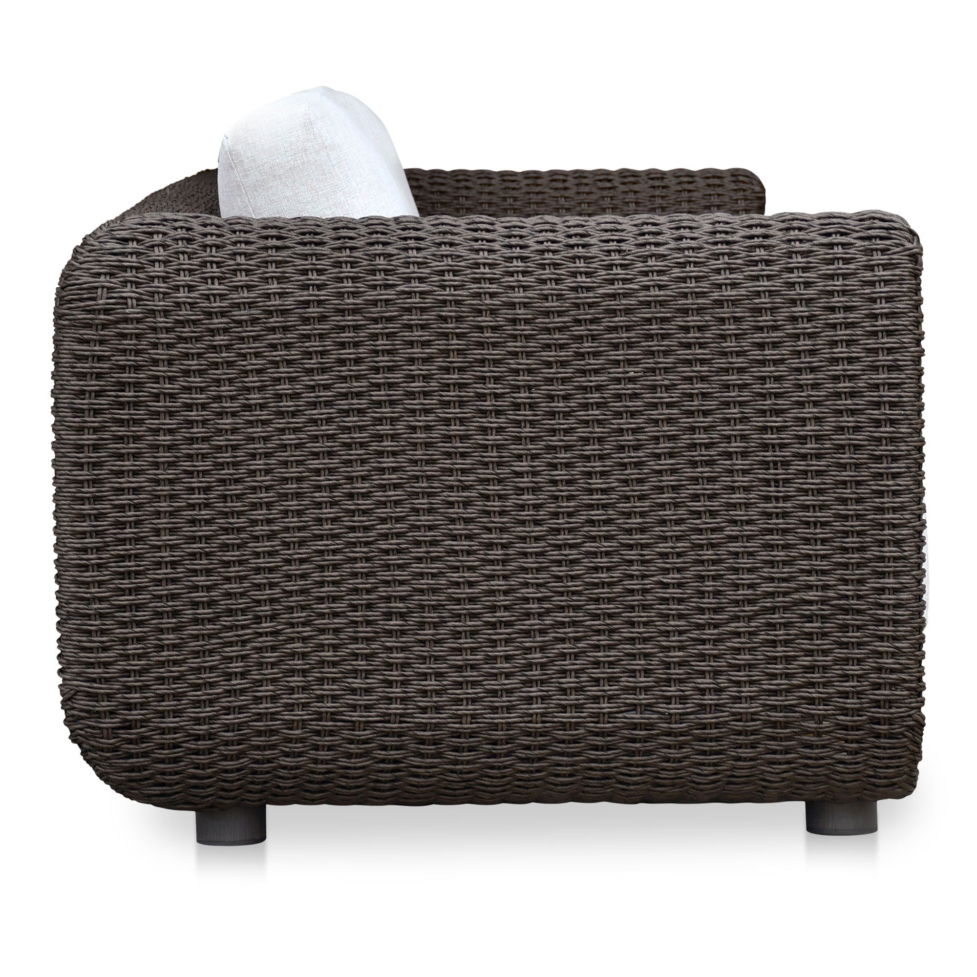 Soma - Outdoor Sofa - Dark Brown / White