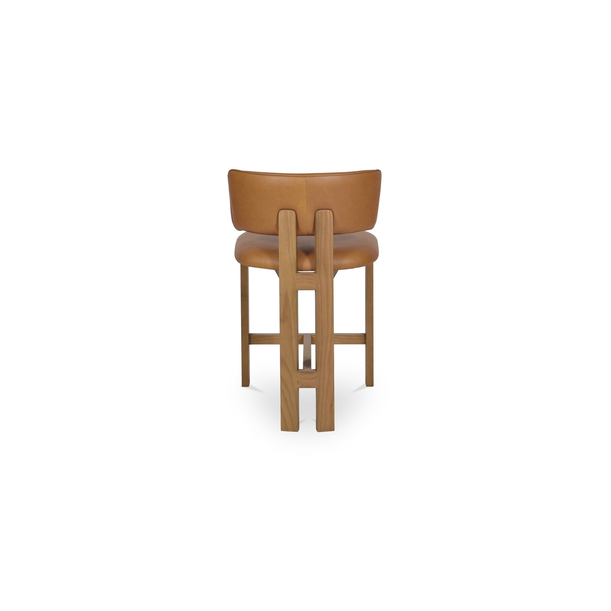 Morel - Leather Counter Stool - Brown
