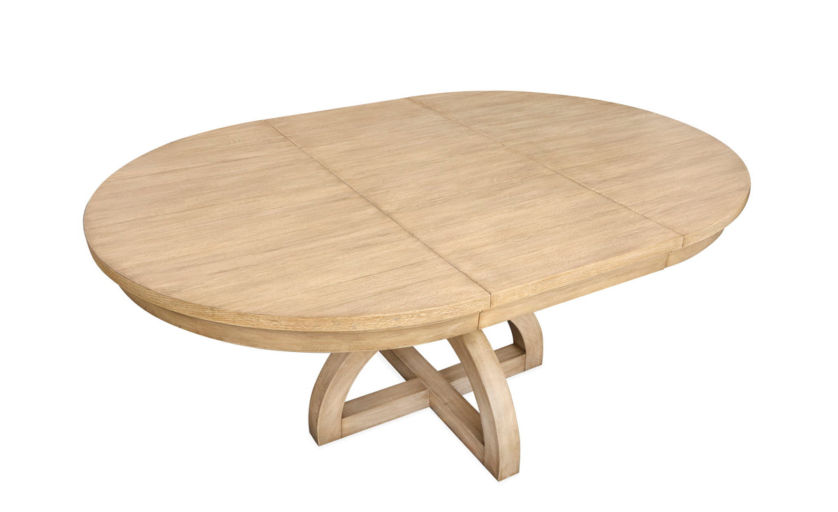 Coventry - Extendable 48" Round Dining Table - Honey Wheat