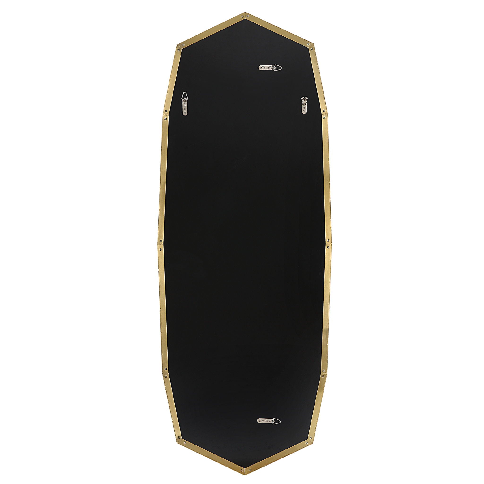 Vault - Oversized Angular Mirror - Gold
