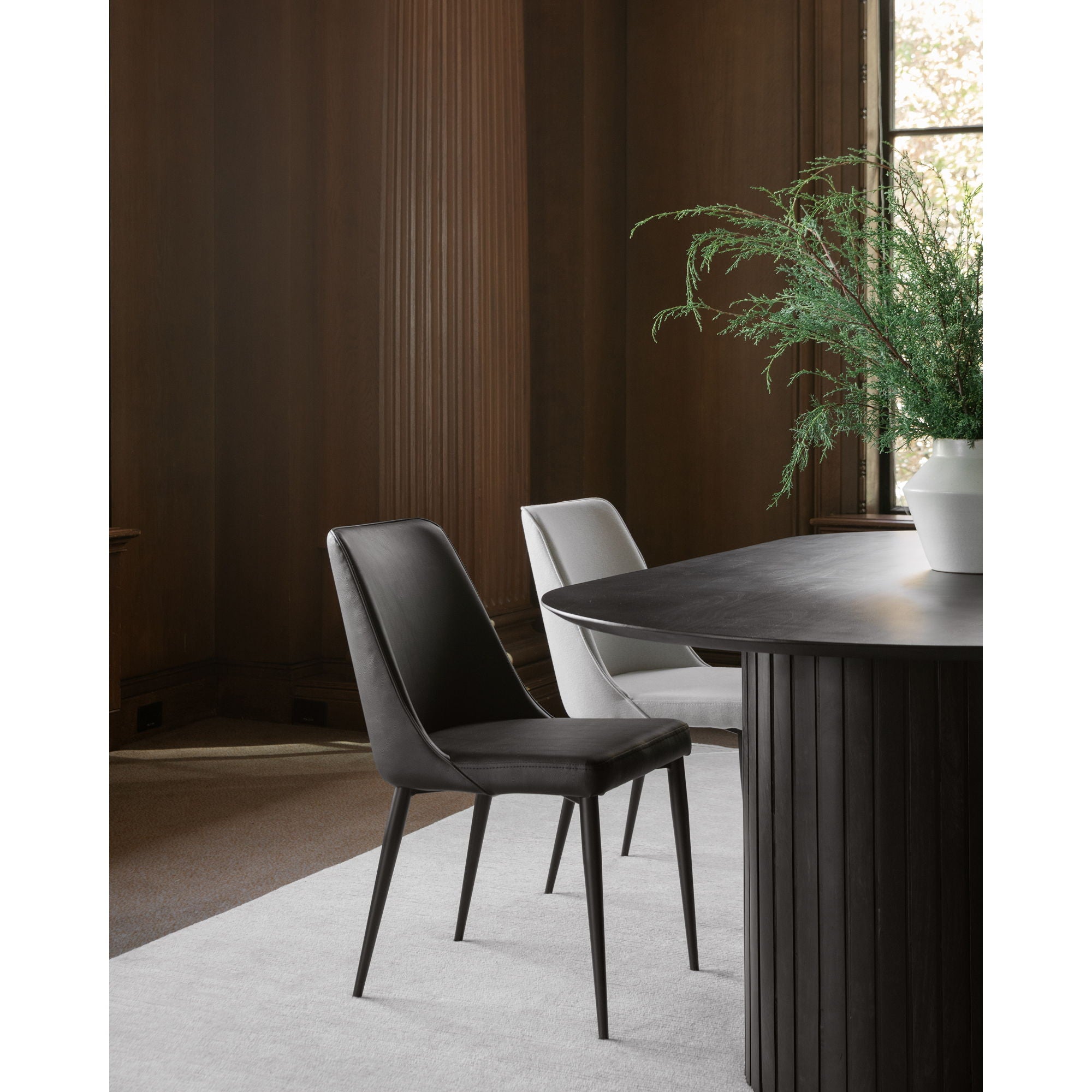Povera - Acacia Wood Dining Table - Black