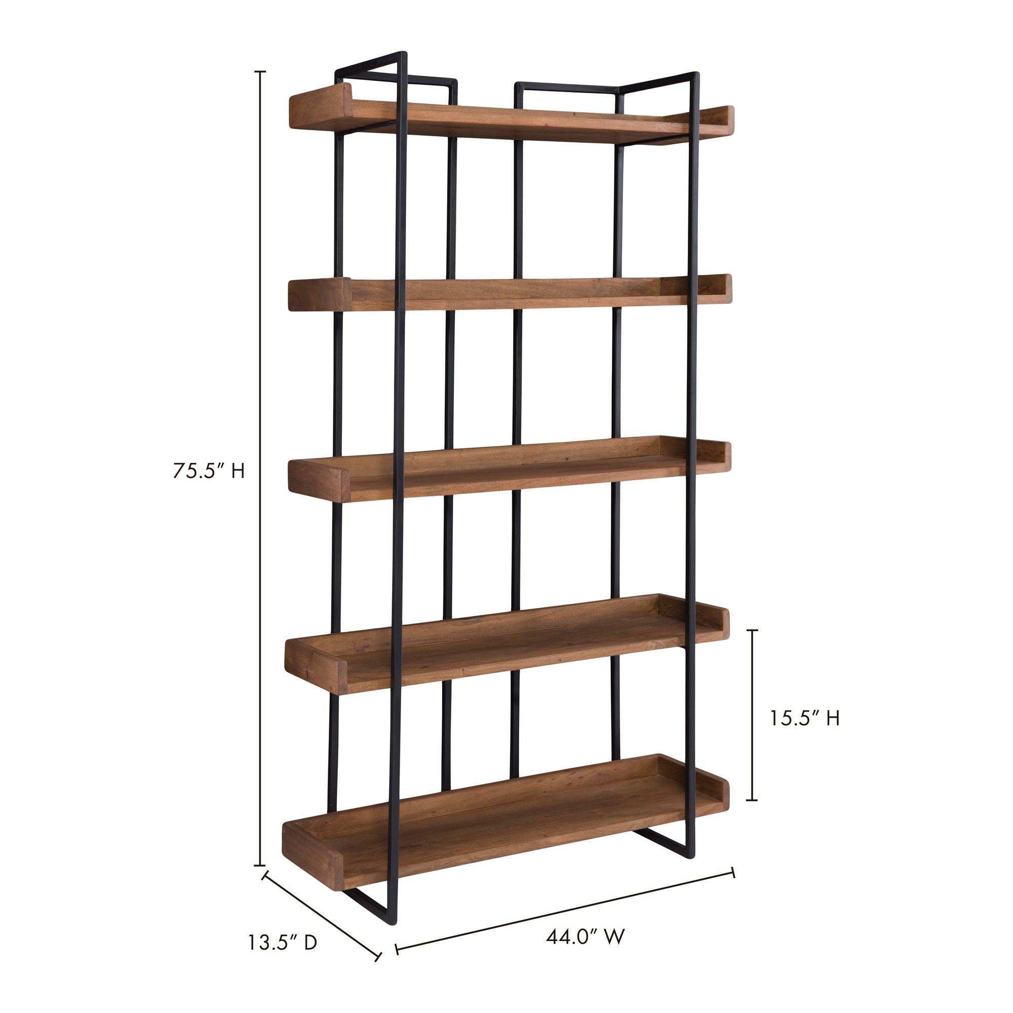 Vancouver - Small Bookshelf - Brown