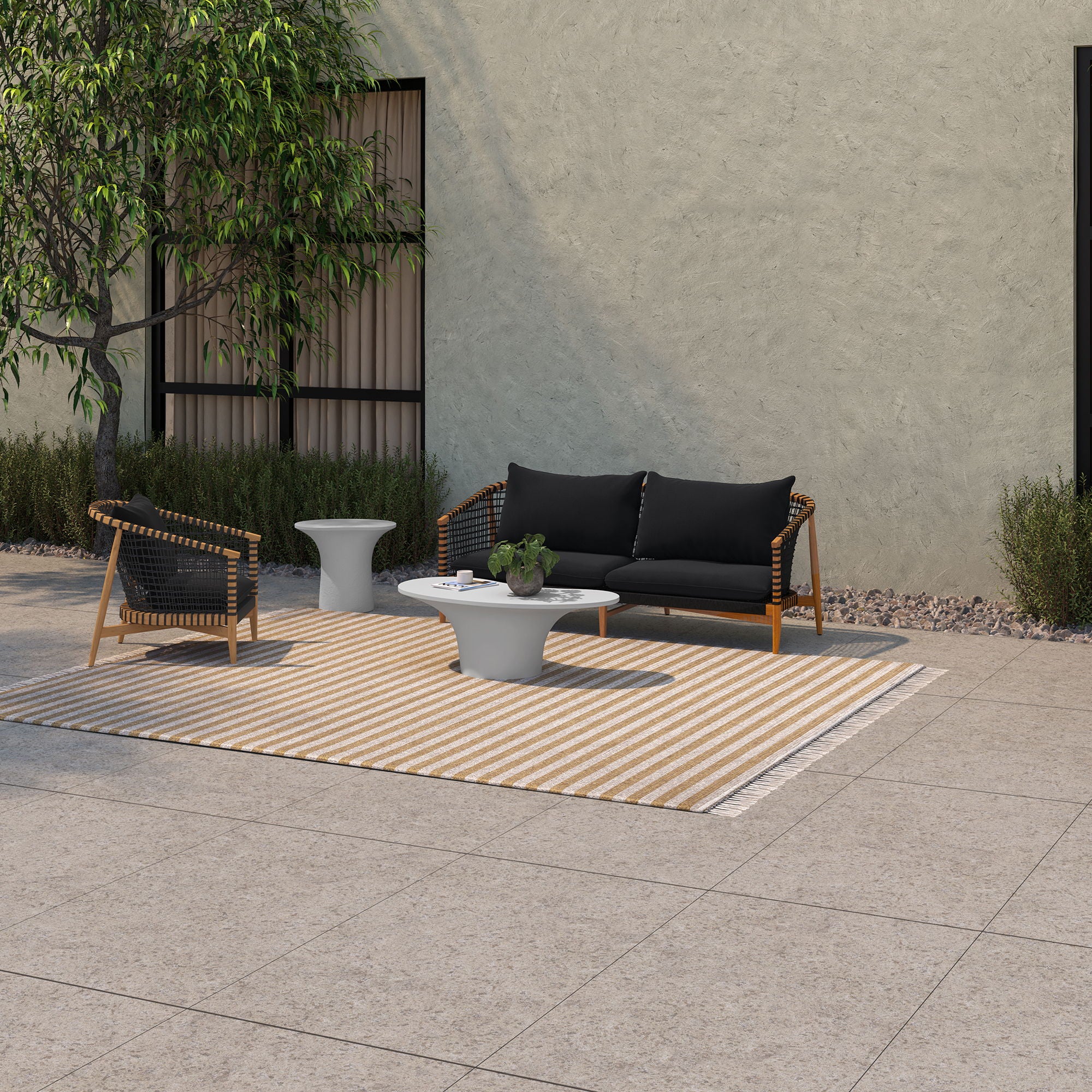Kuna - Outdoor Sofa - Black