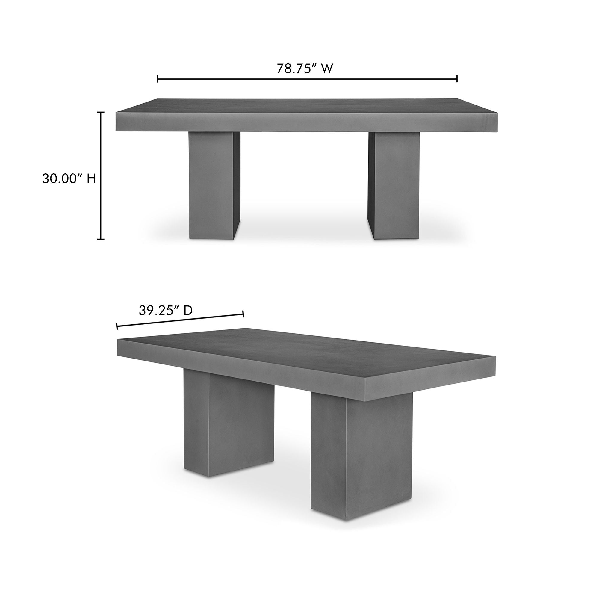 Antonius - Outdoor Dining Table - Cement