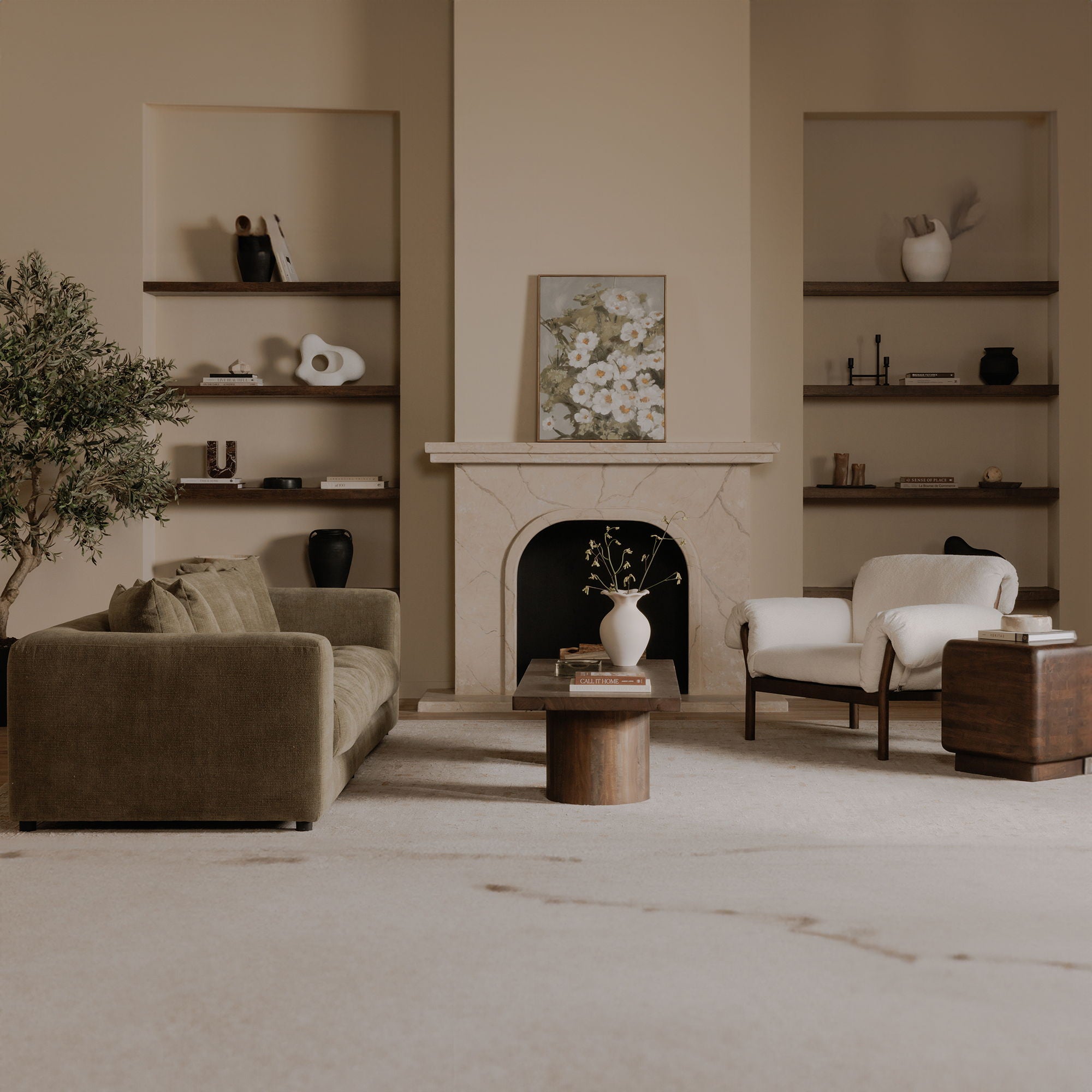 Davie - Sofa - Olive