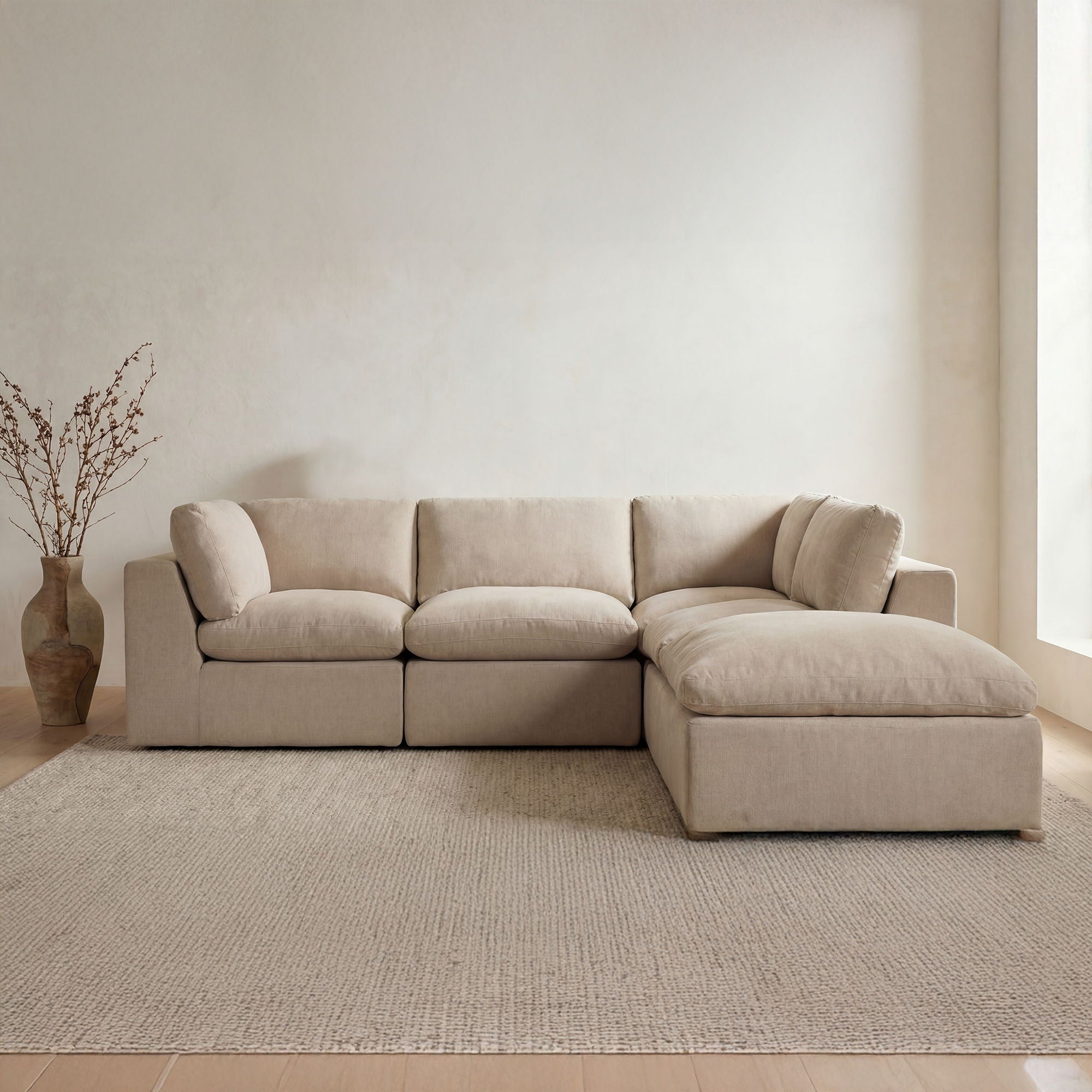 Cates - Dream Modular Sectional - Pebble