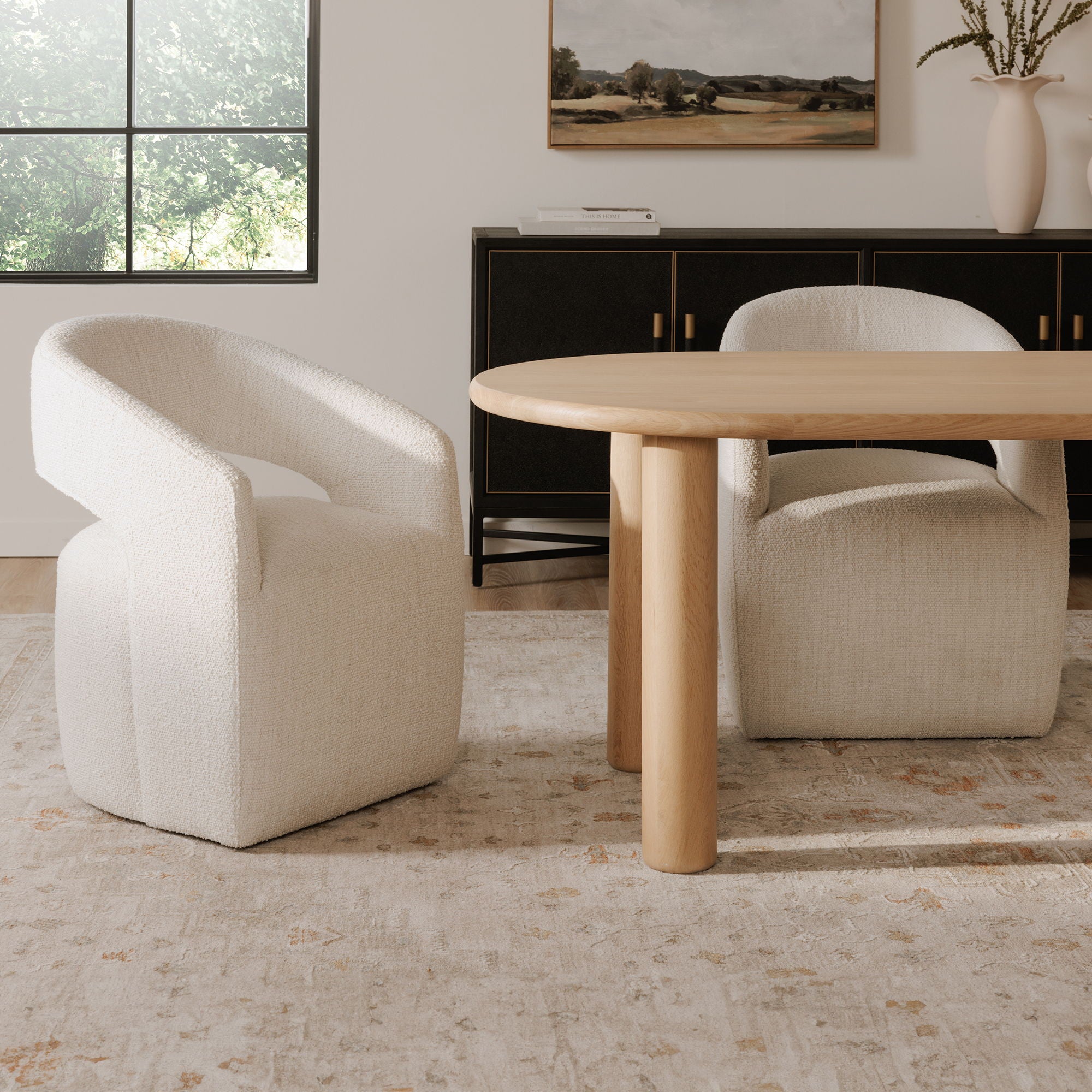 Milo - Small Oak Dining Table - Natural Solid