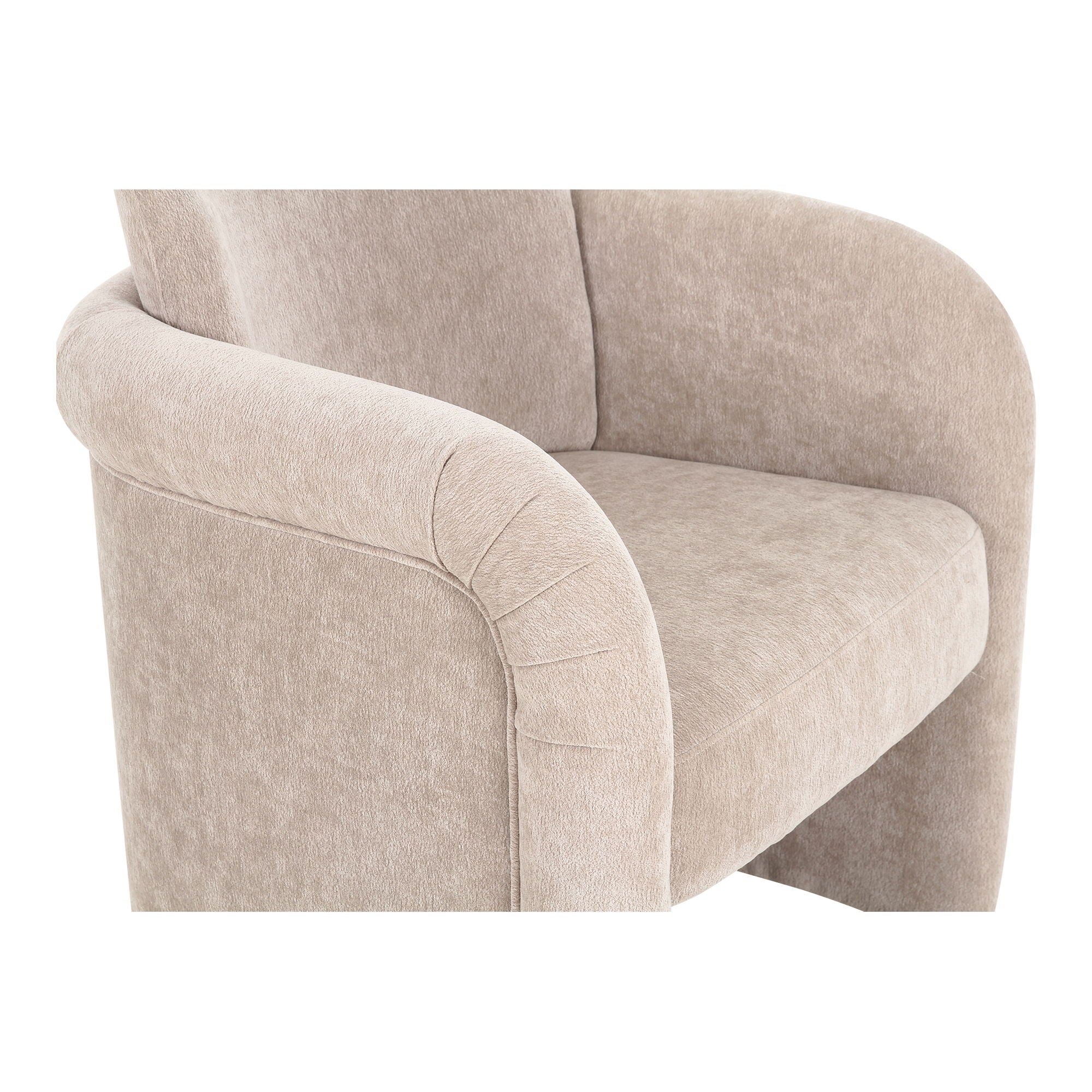 Mesto - Rolling Dining Chair - Gray