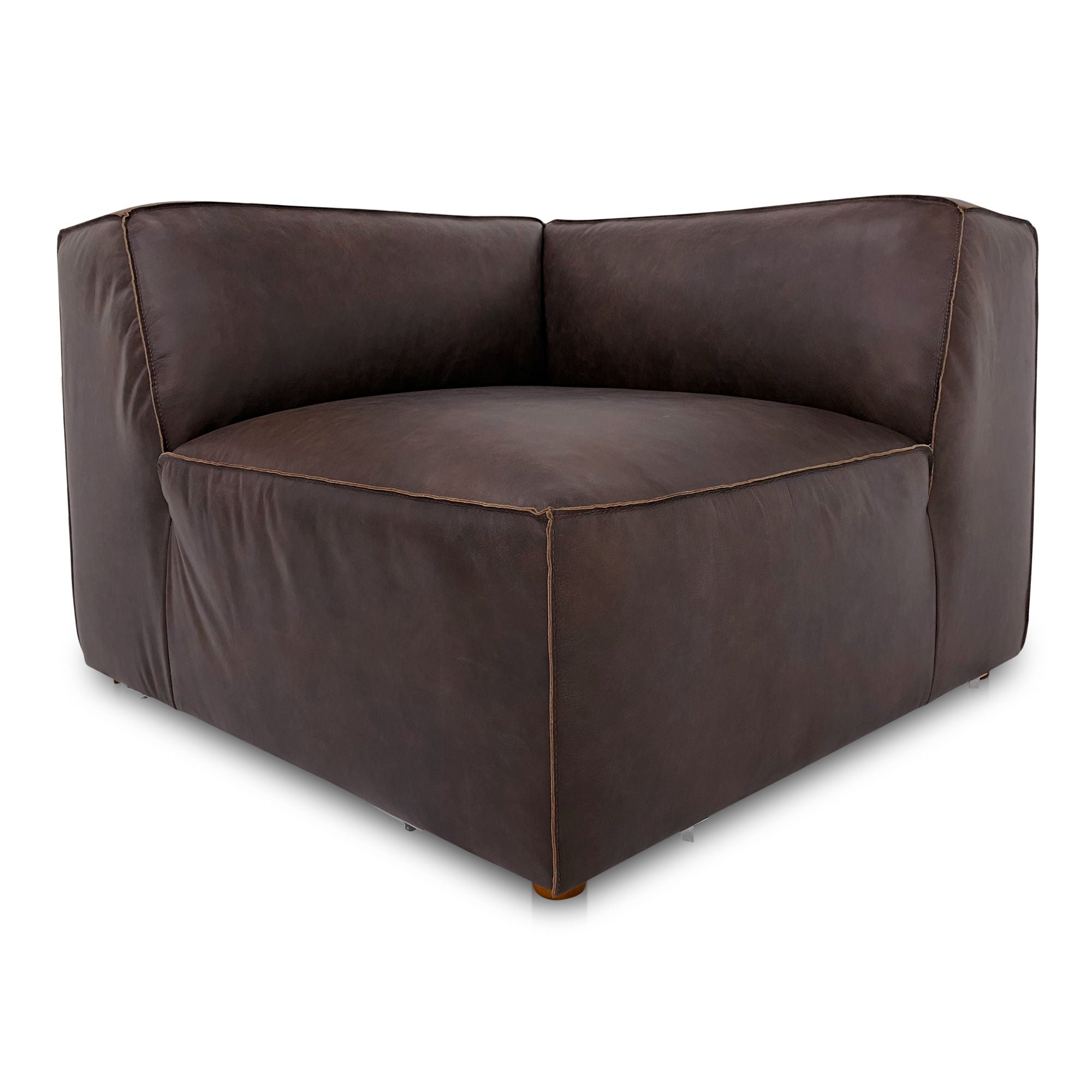 Form - Corner Chair - Espresso Brown