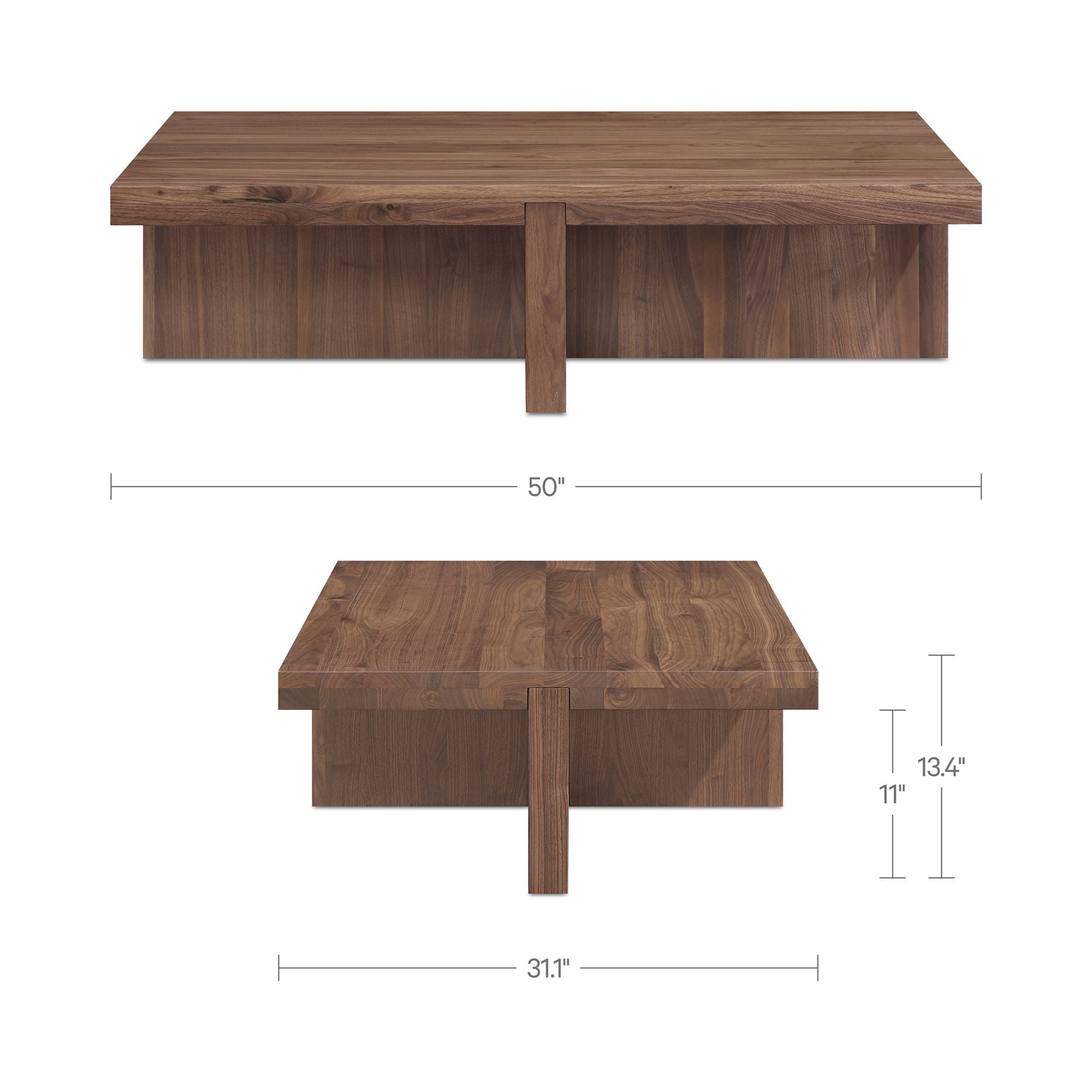 Folke - Coffee Table - Walnut / Brown