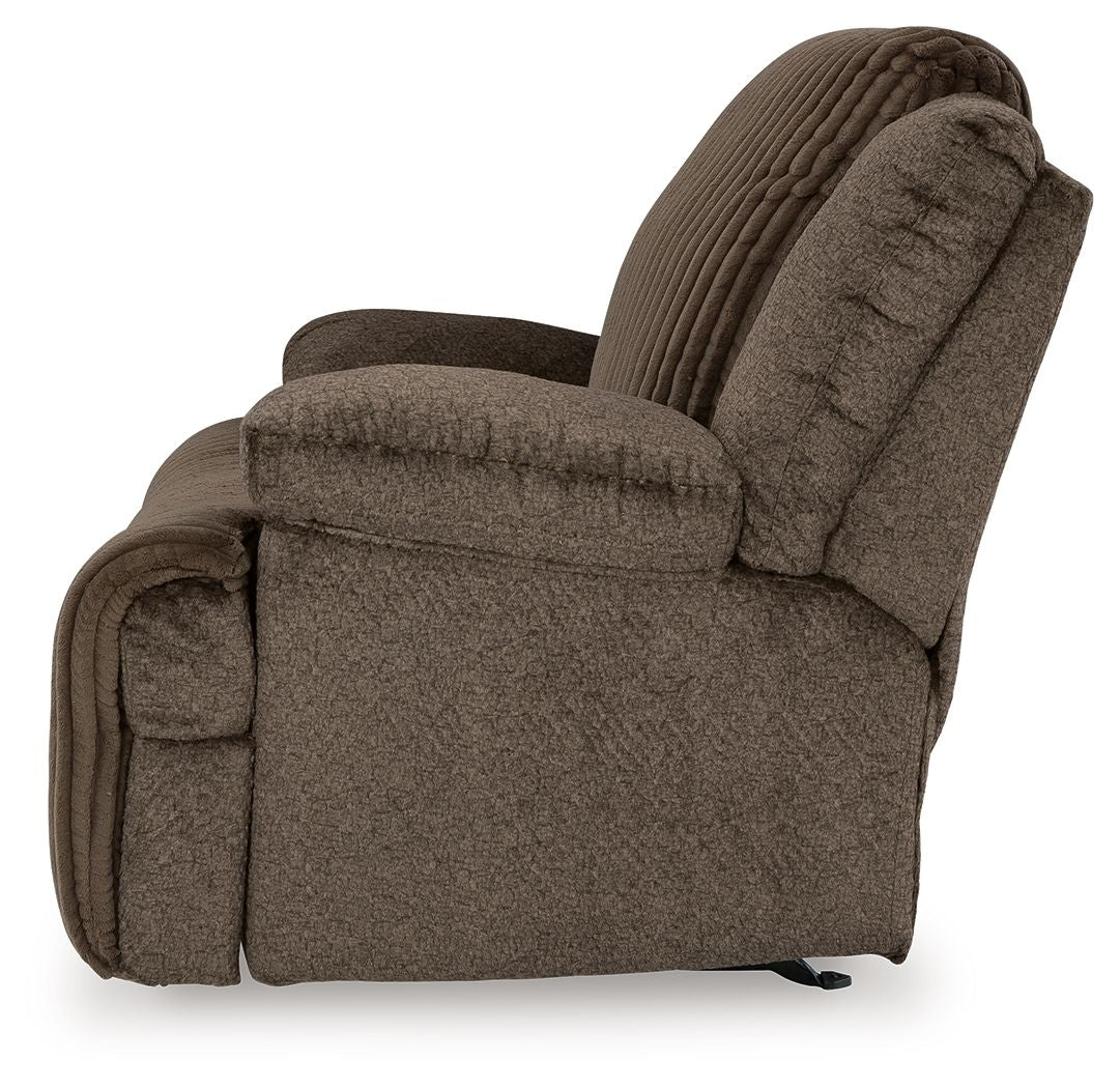 Top Tier - Chocolate - Rocker Recliner - Fabric