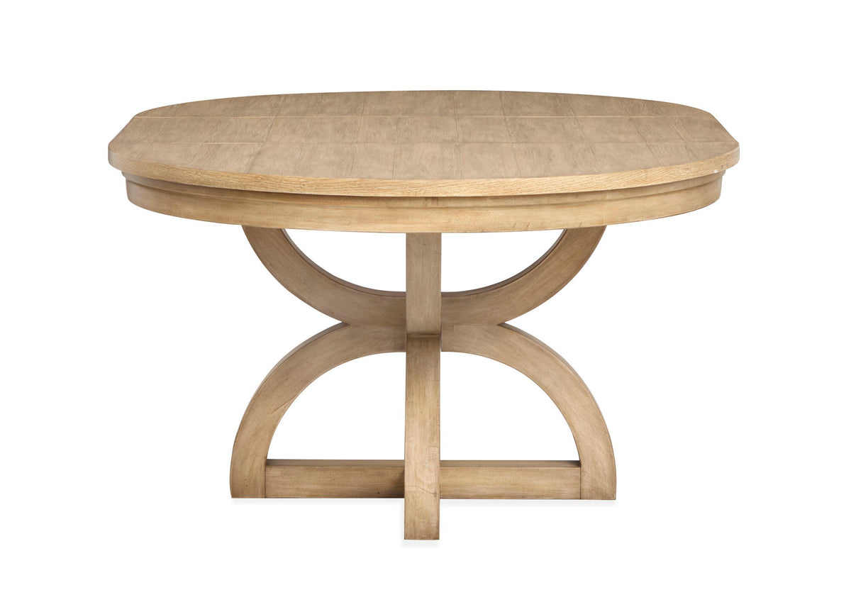 Coventry - Extendable 48" Round Dining Table - Honey Wheat