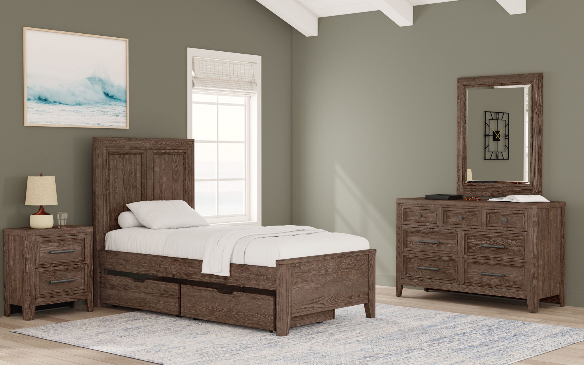 Carlson - 2 Drawer Nightstand