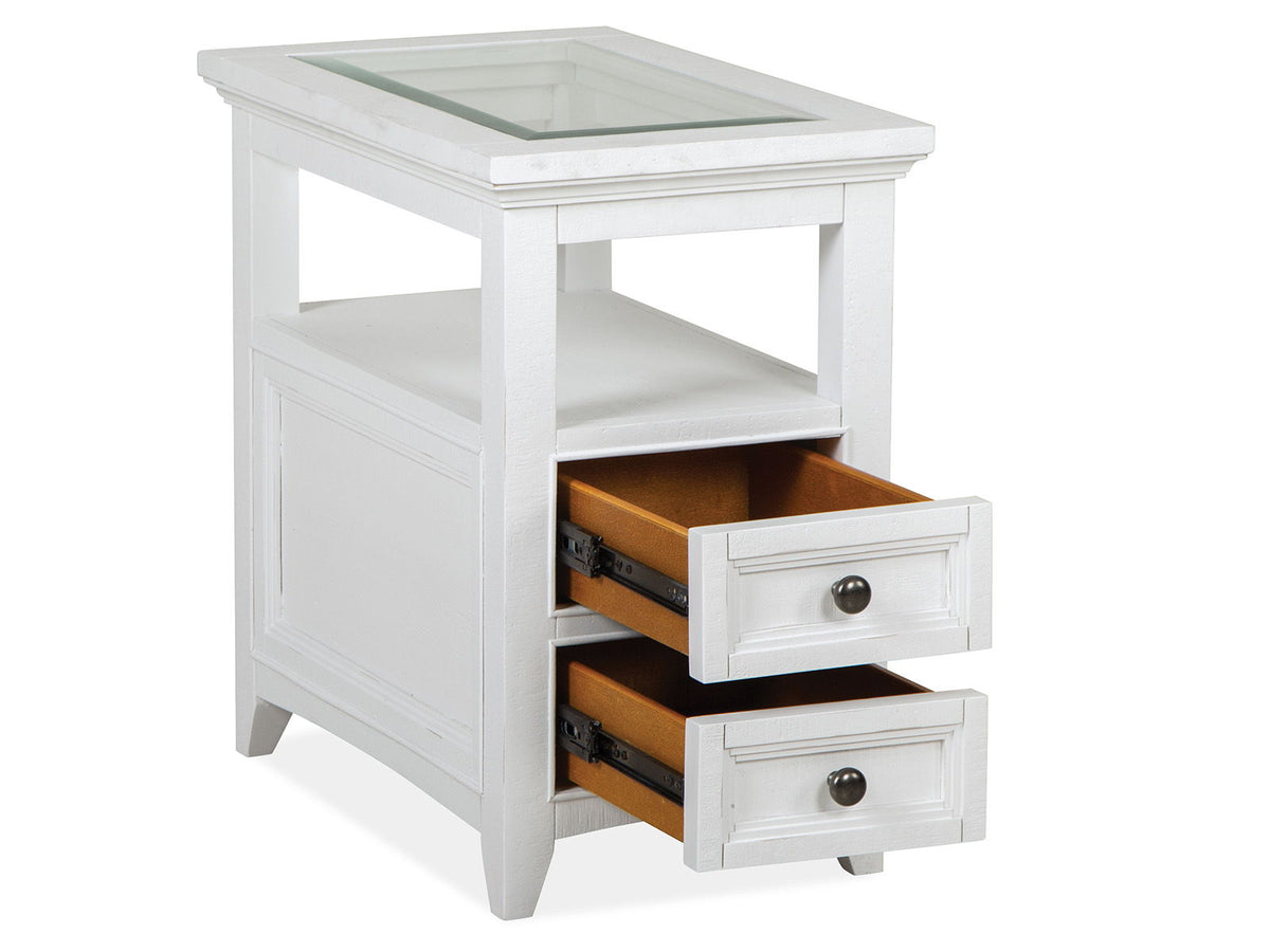 Heron Cove - Chairside End Table - Chalk White