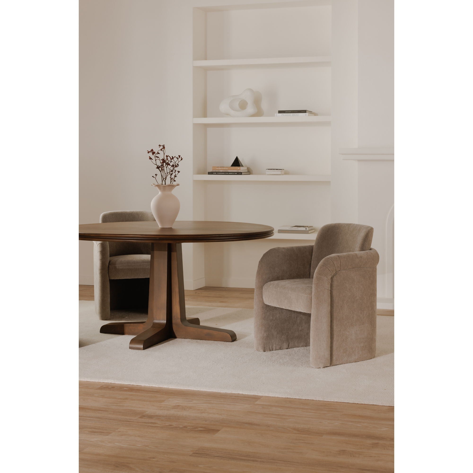 Mesto - Rolling Dining Chair - Gray