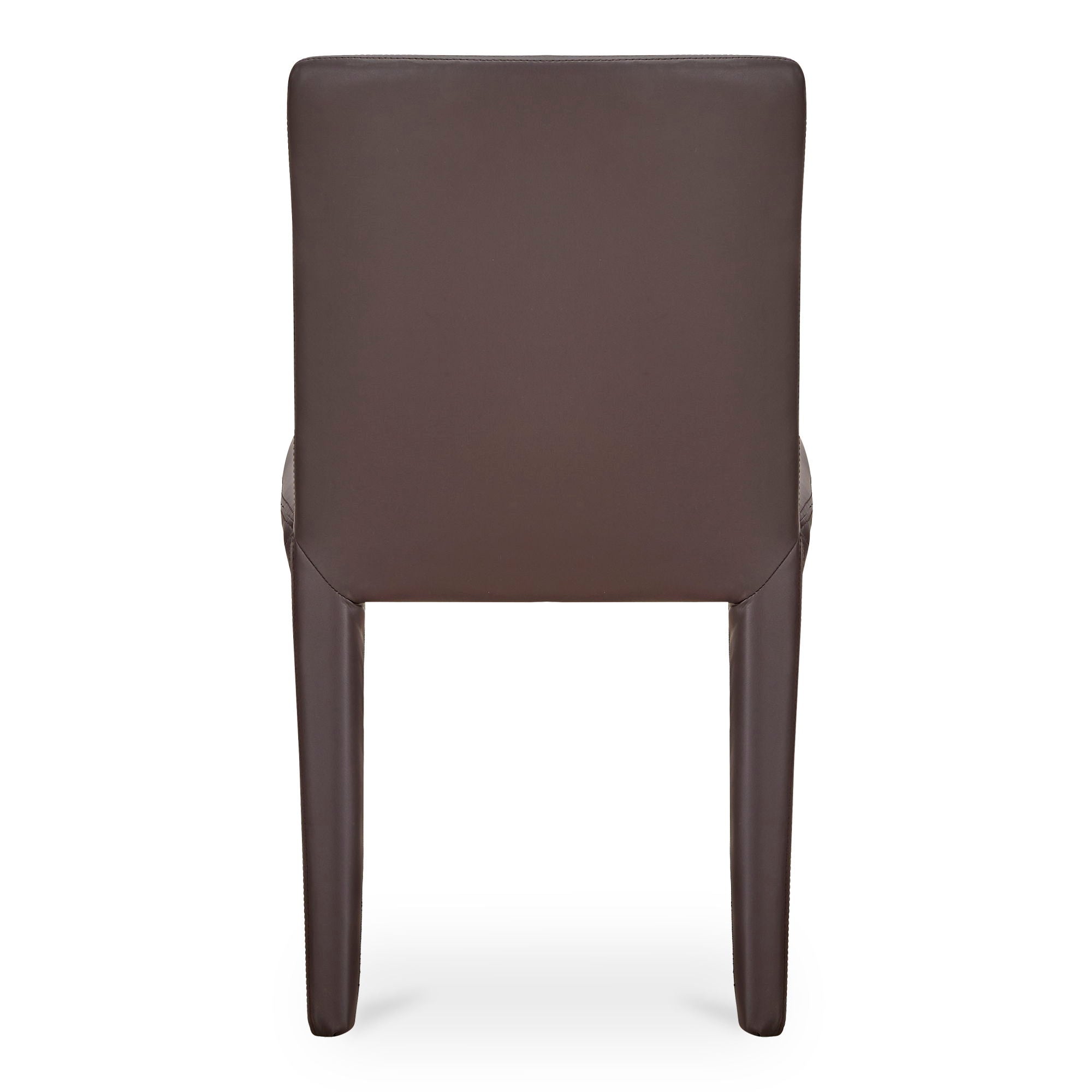 Monte - Dining Chair Vegan Leather (Set of 2) - Dark Brown