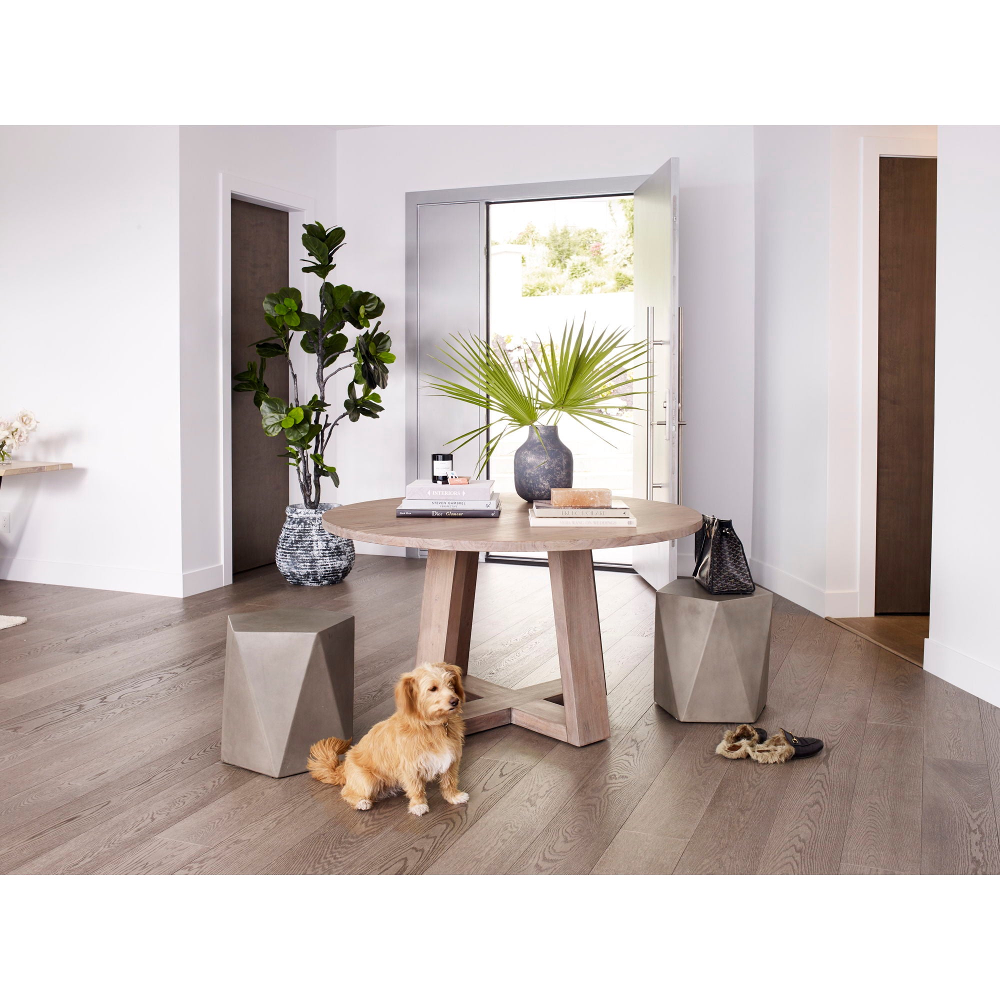 Gem - Outdoor Stool - Gray