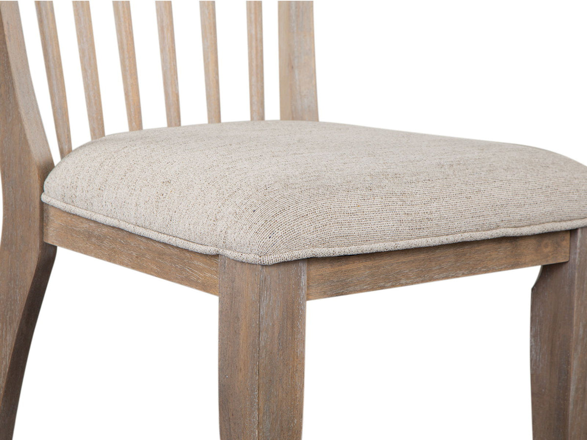 Ainsley - Dining Side Chair With Upholstered Seat (Set of 2) - Cerused Khaki