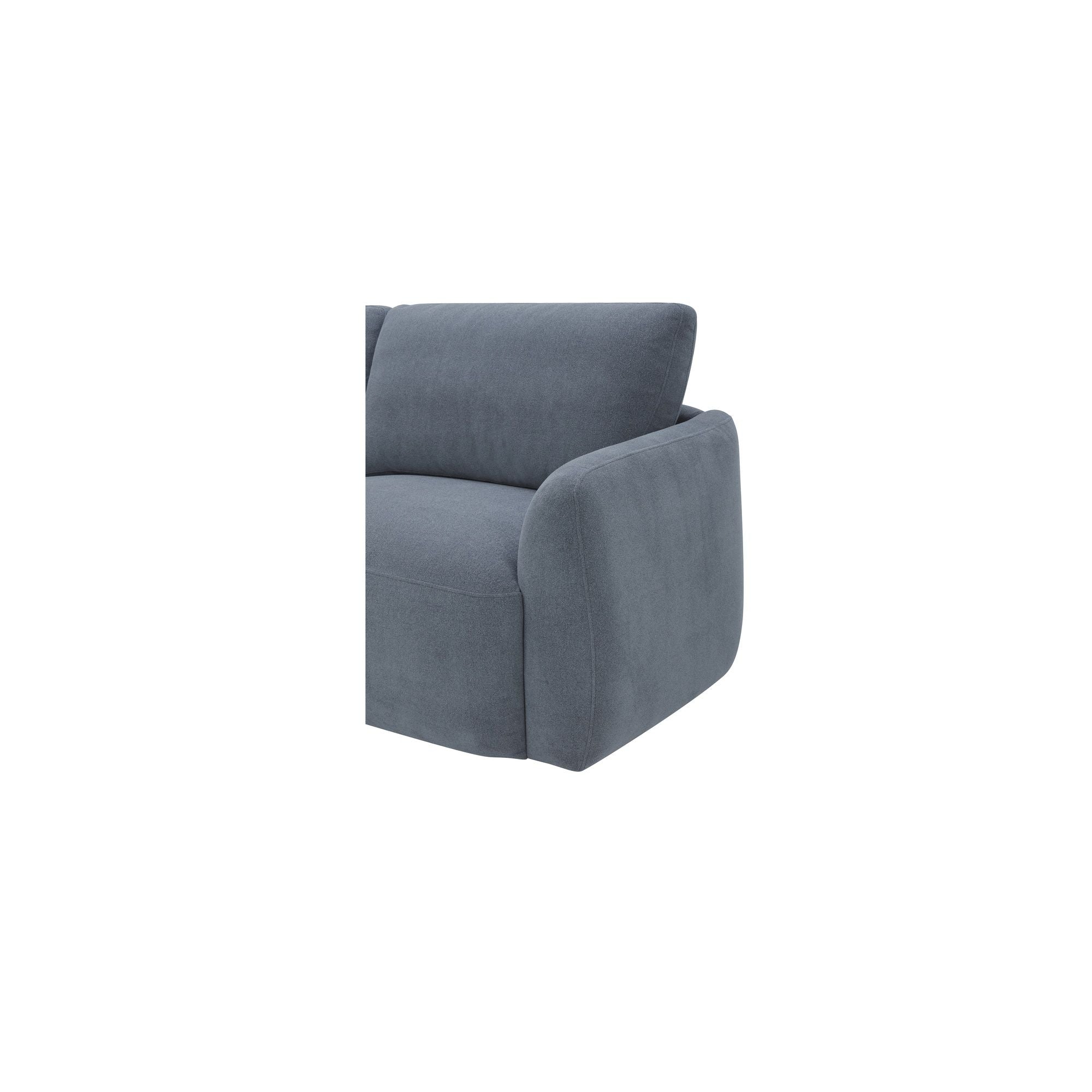 Callie - 91" Sofa - Slate Blue