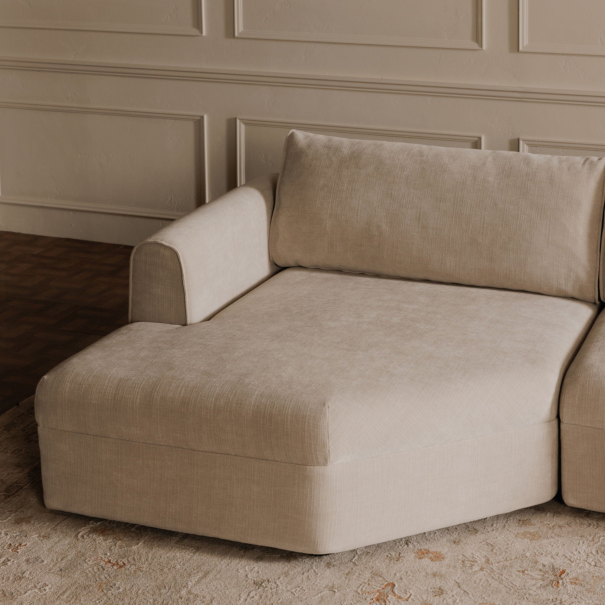 Madrid - Right Sectional - Cool Beige
