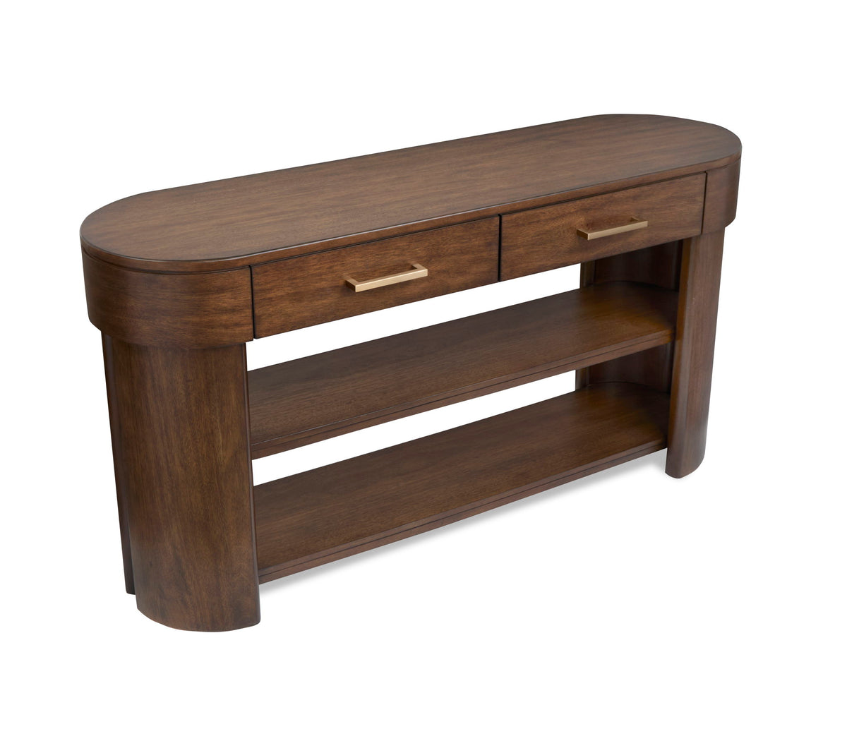 Holloway - Oval Sofa Table - Toasted Almond