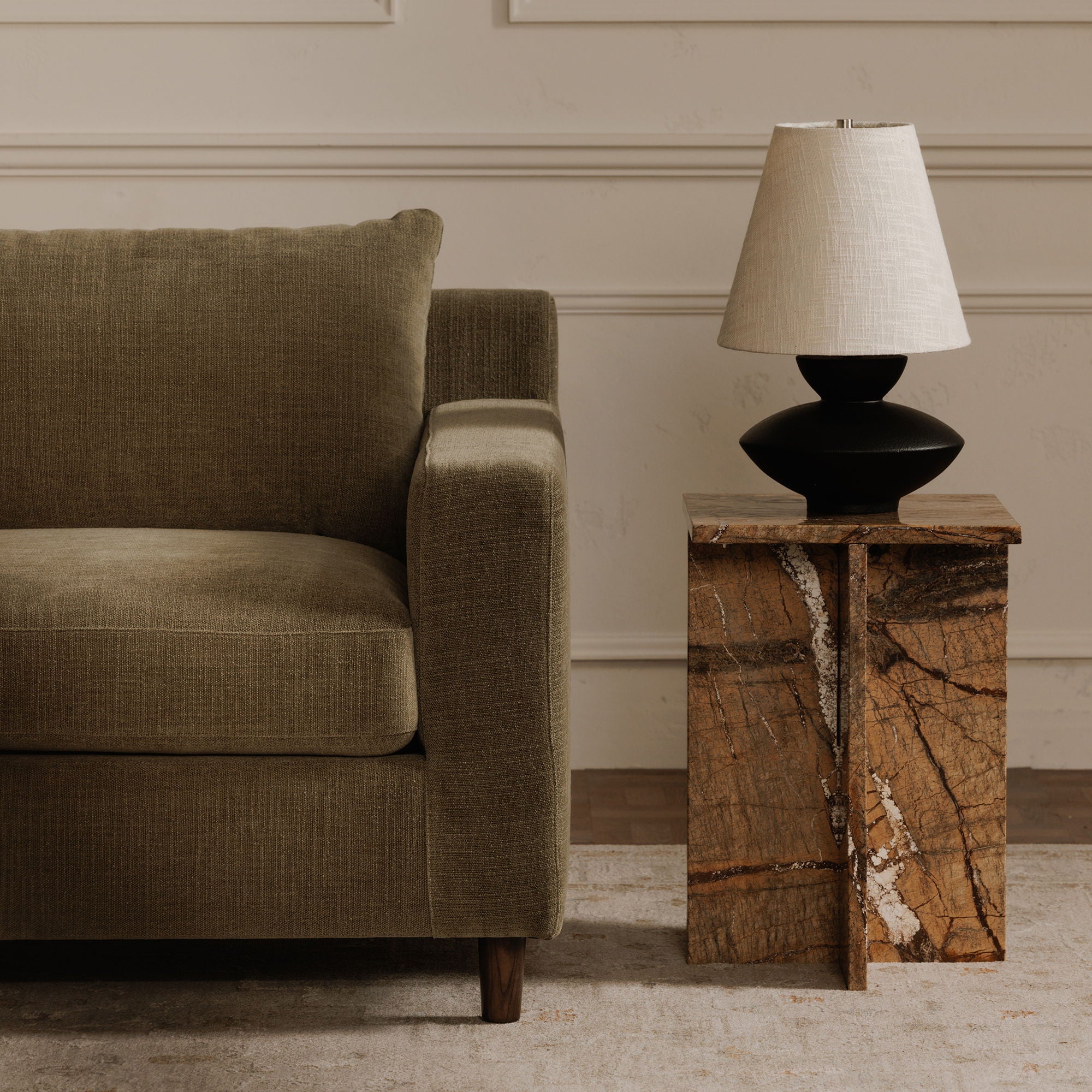 Hutton - Right Sectional - Olive