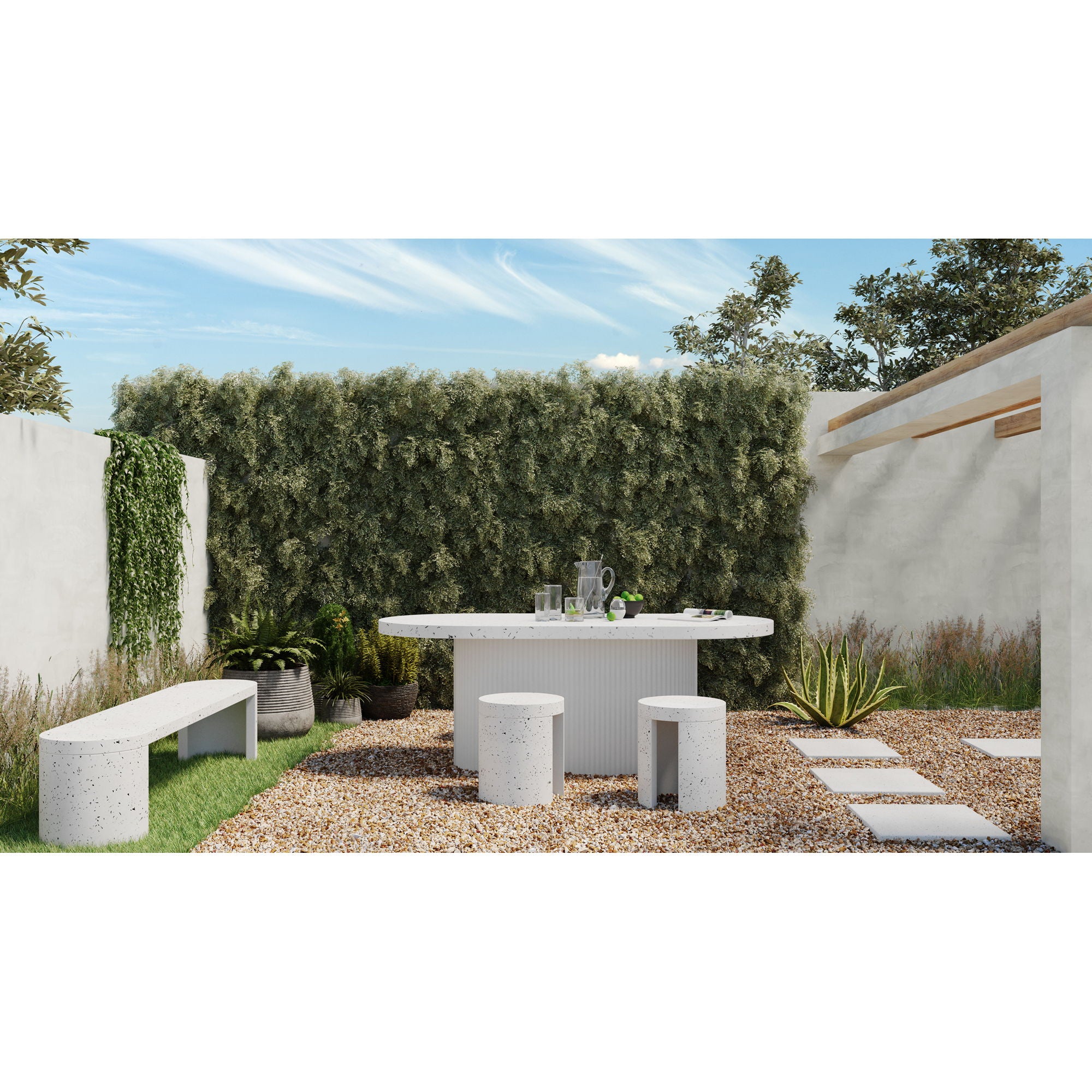 Lyon - Outdoor Dining Table - Cement
