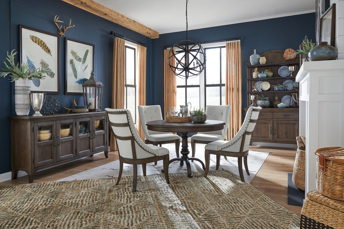 Roxbury Manor - Dining Arm Chair With Upholstered Seat and Back (Set of 2) - Homestead Brown