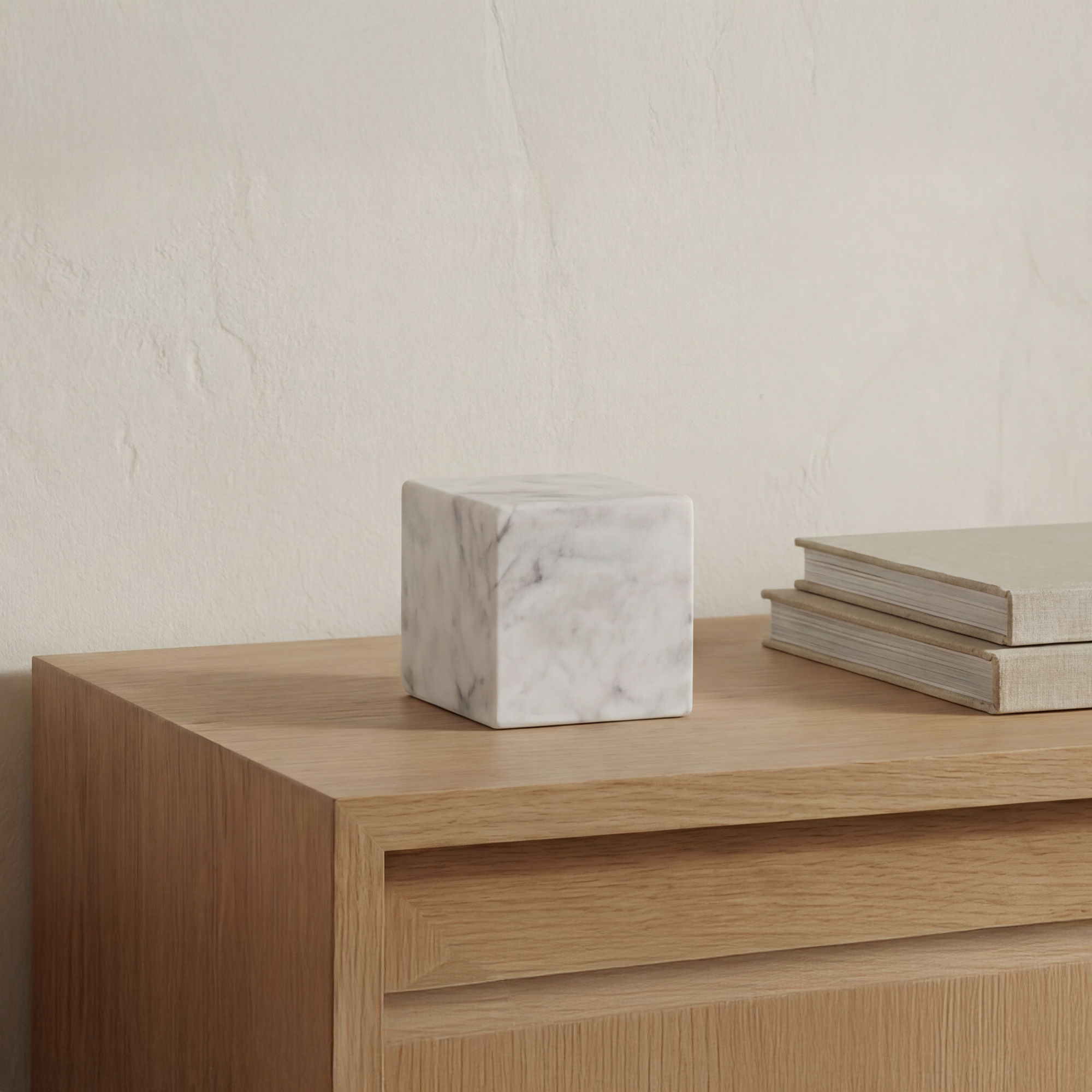 Cora - Cube Tabletop Accent - White