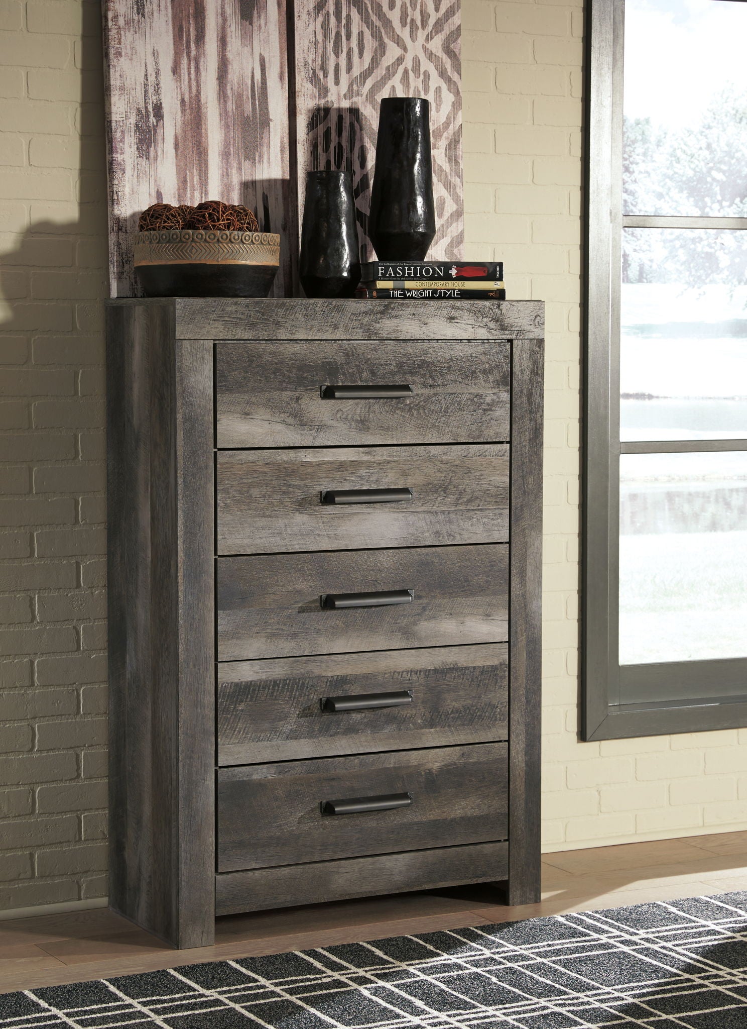 Wynnlow - Five Drawer Chest - Gray