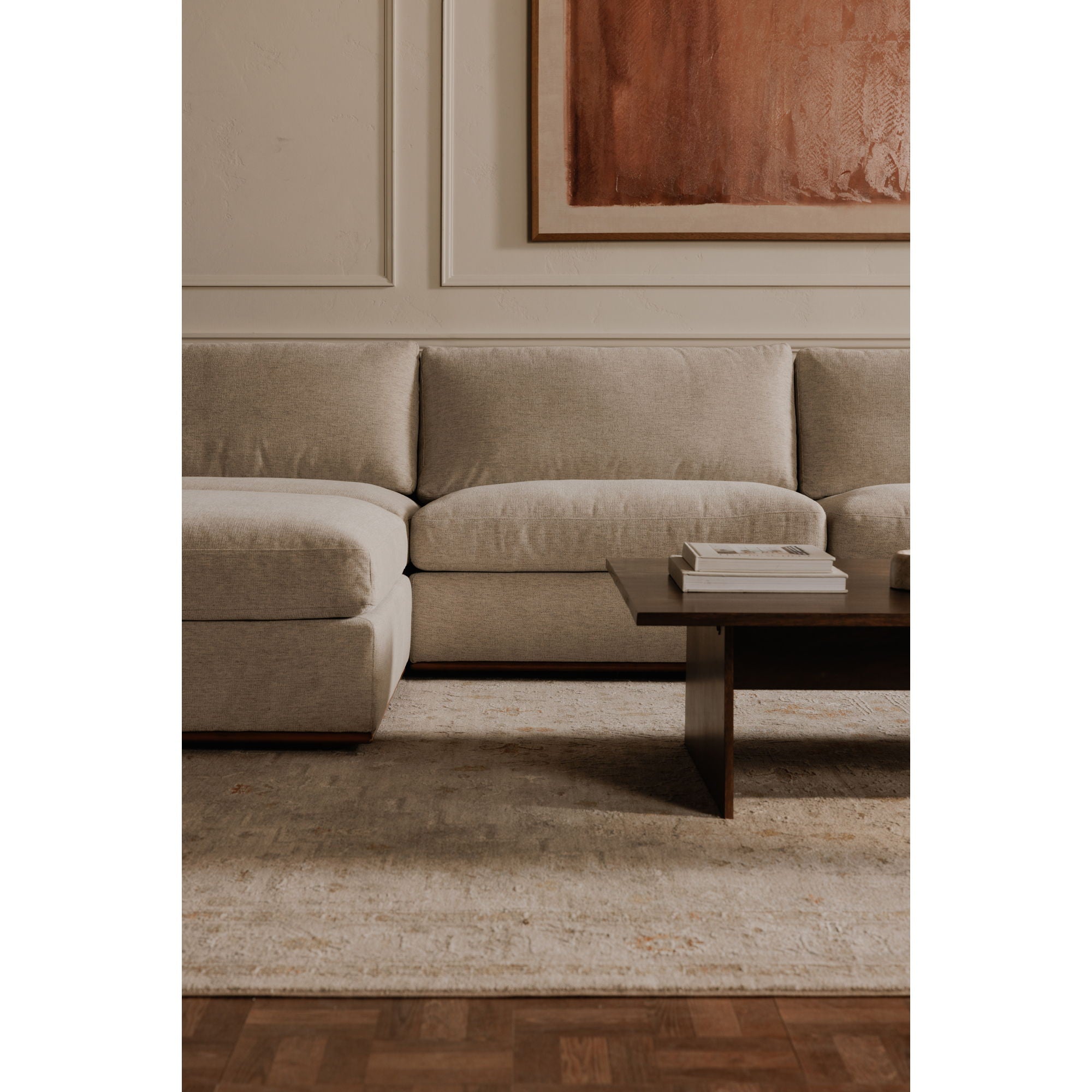 Rue - Lounge Modular Sectional - Flecked Gray