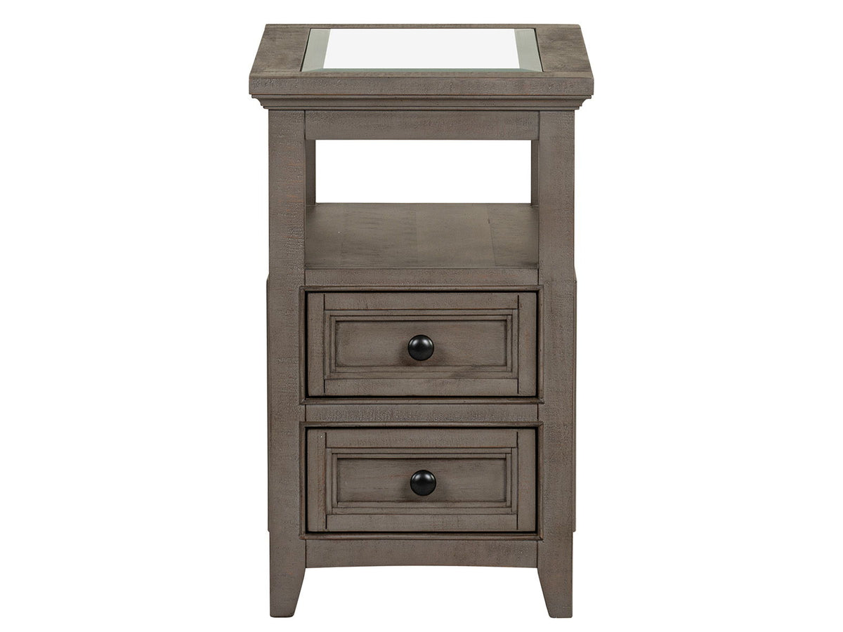 Paxton Place - Chairside End Table - Dovetail Gray