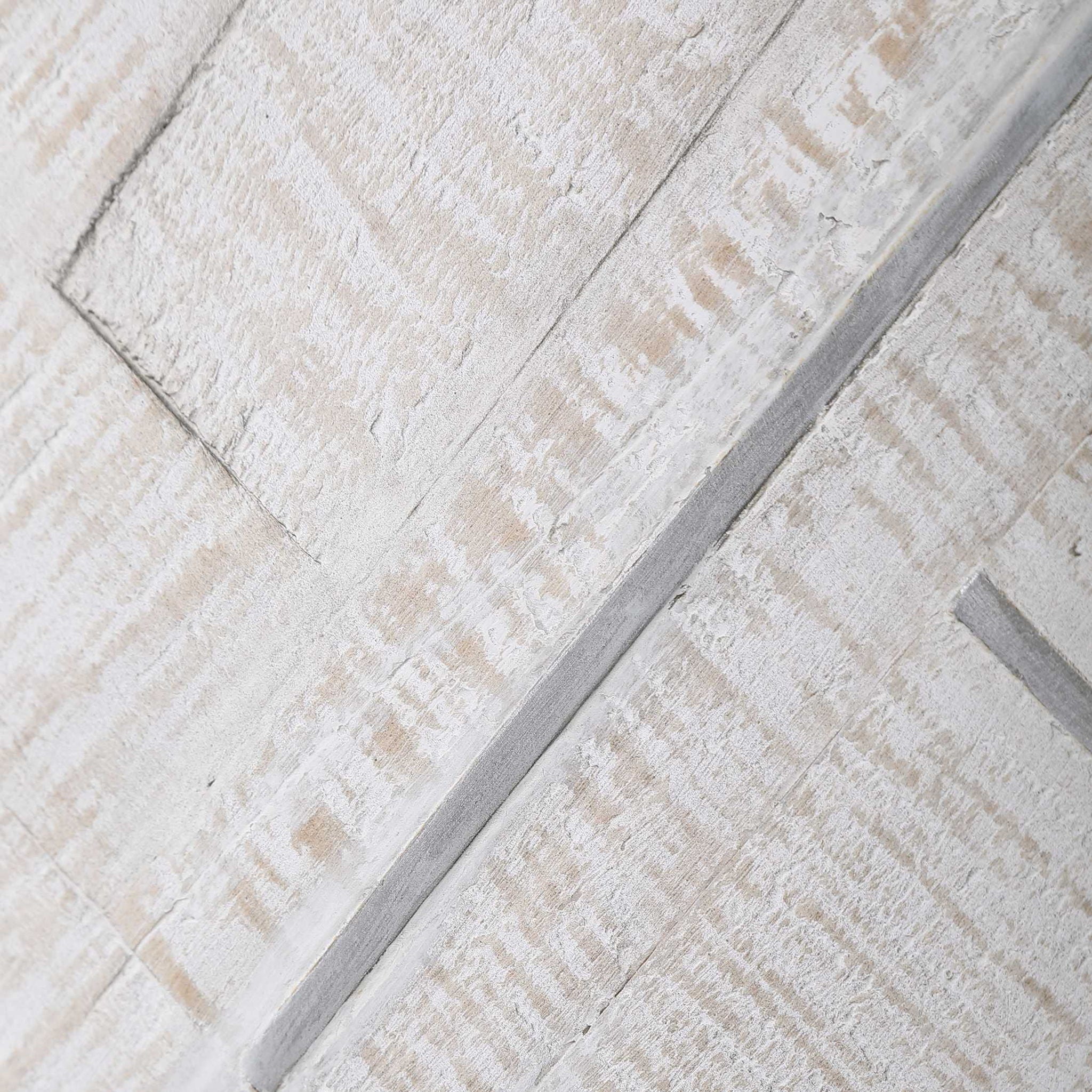 Redondo - Coastal Wood Wall Decor - Pearl Silver