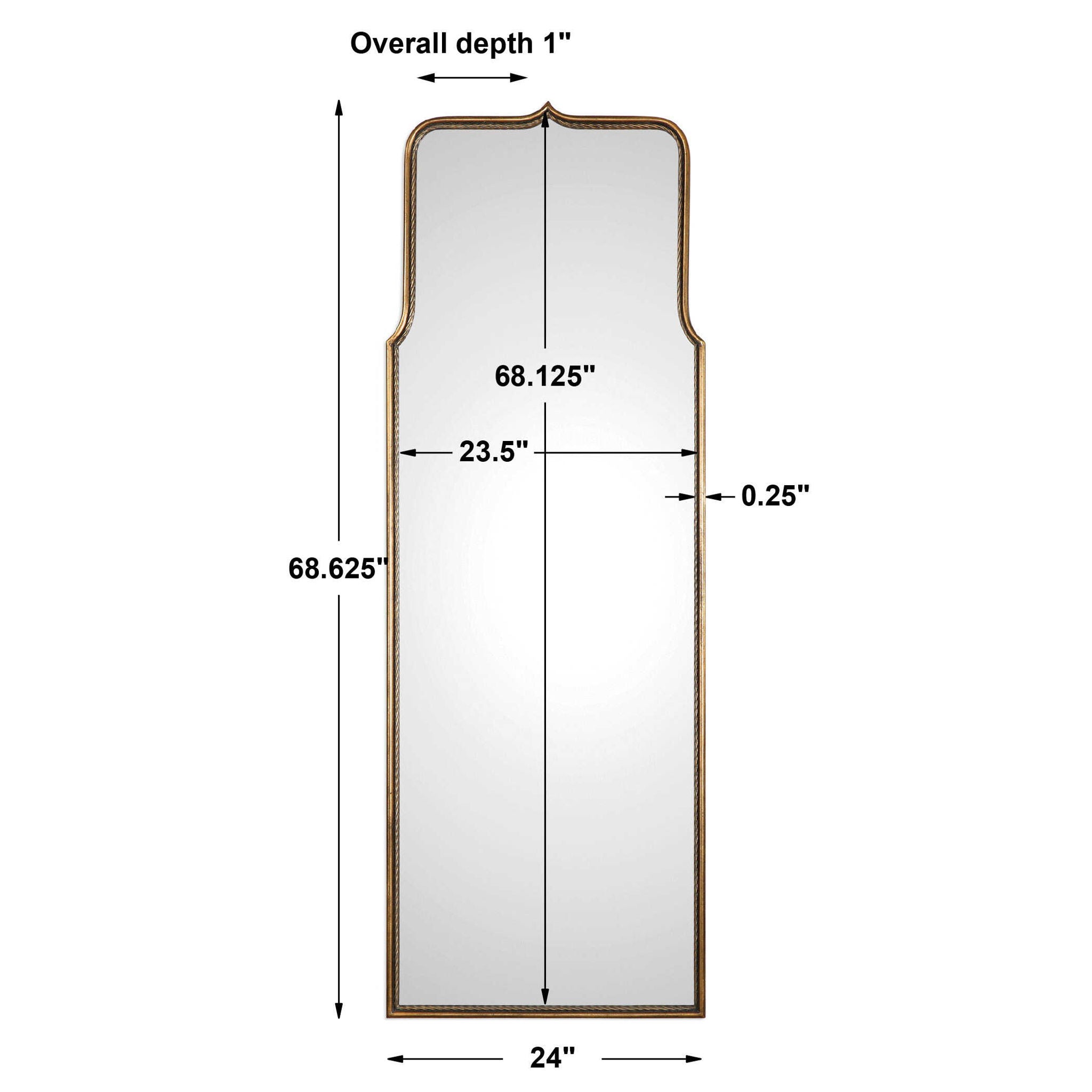 Adelasia - Mirror - Antiqued Gold