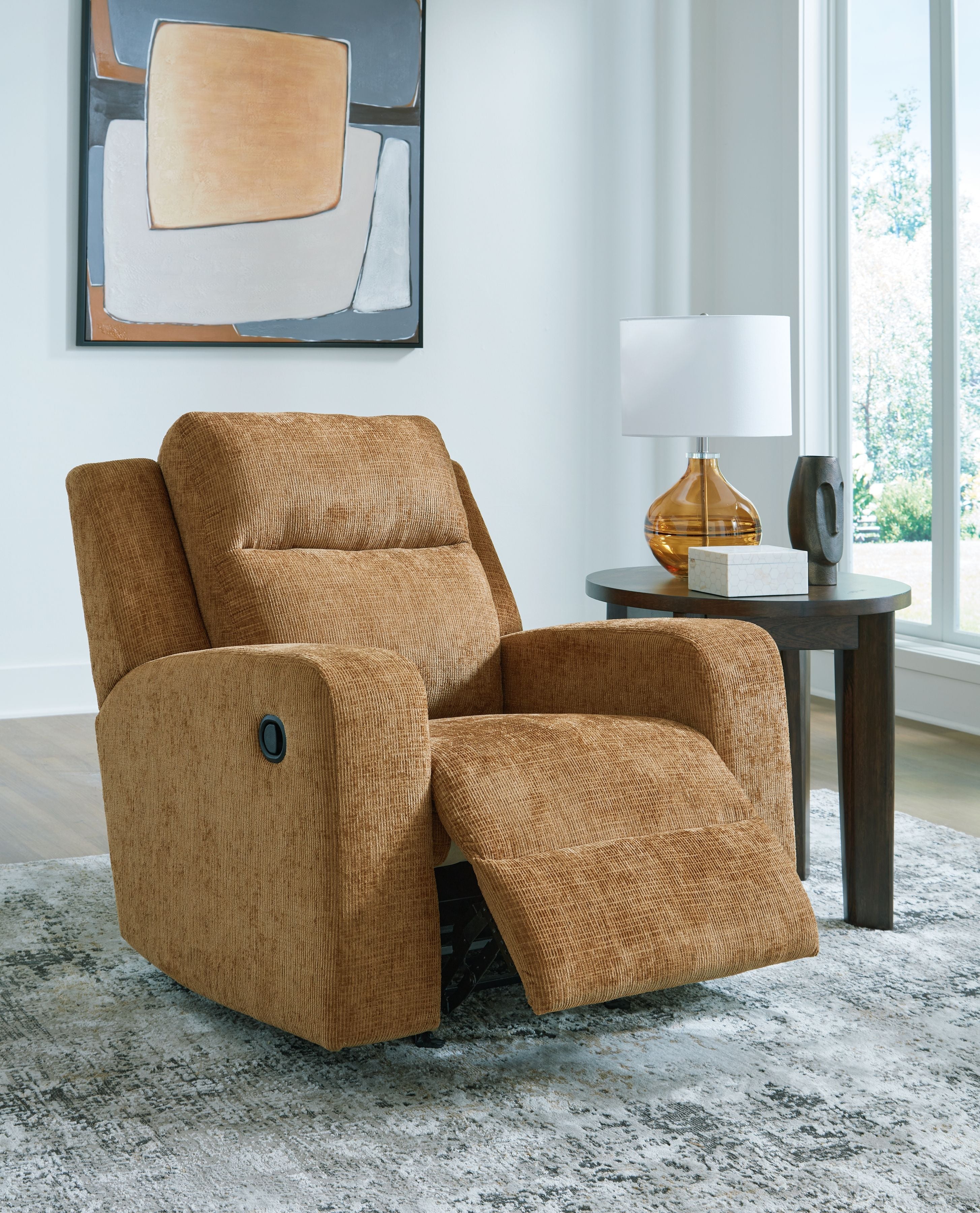 Kanlow - Honey - Rocker Recliner - Fabric