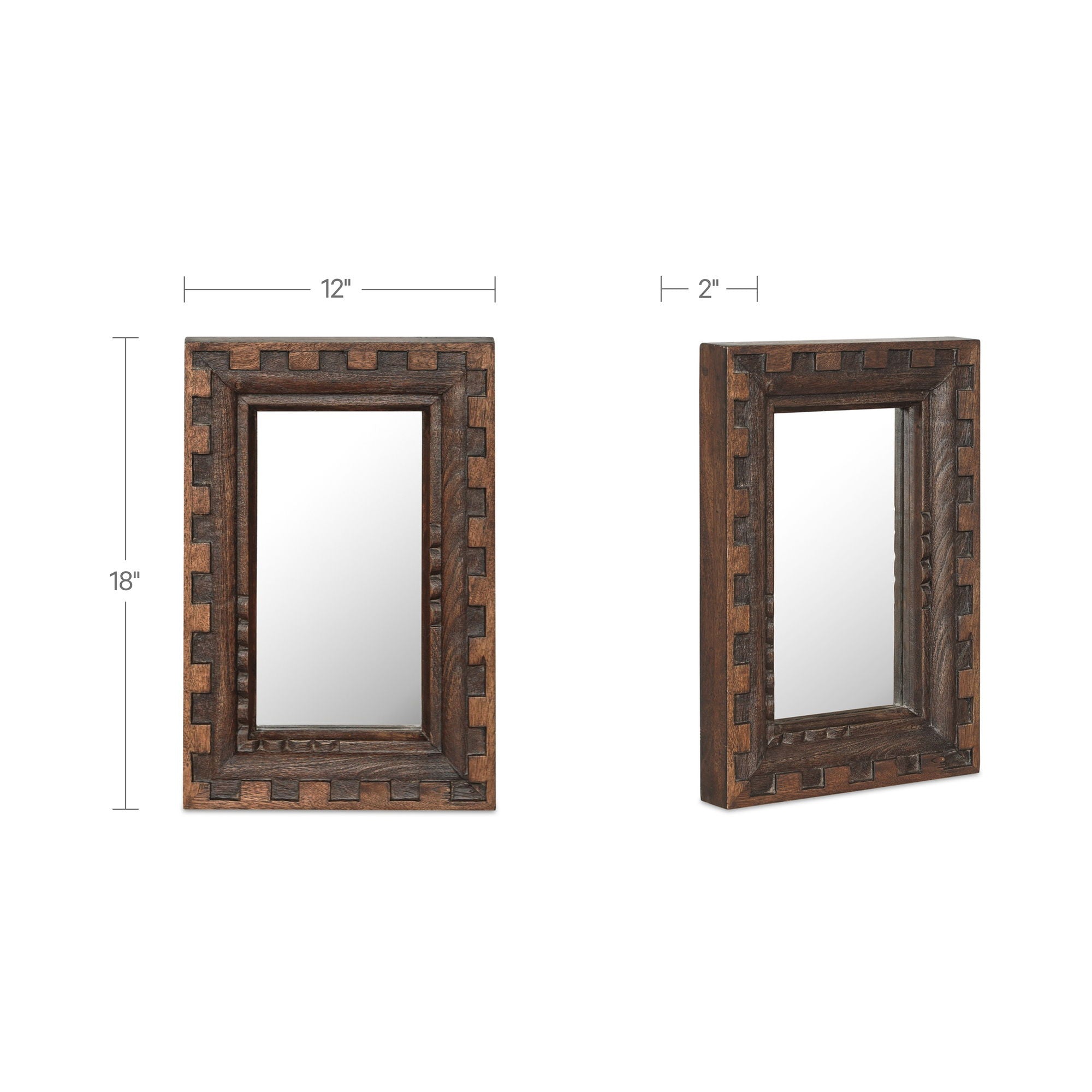 Holland - Mirror Small - Brown