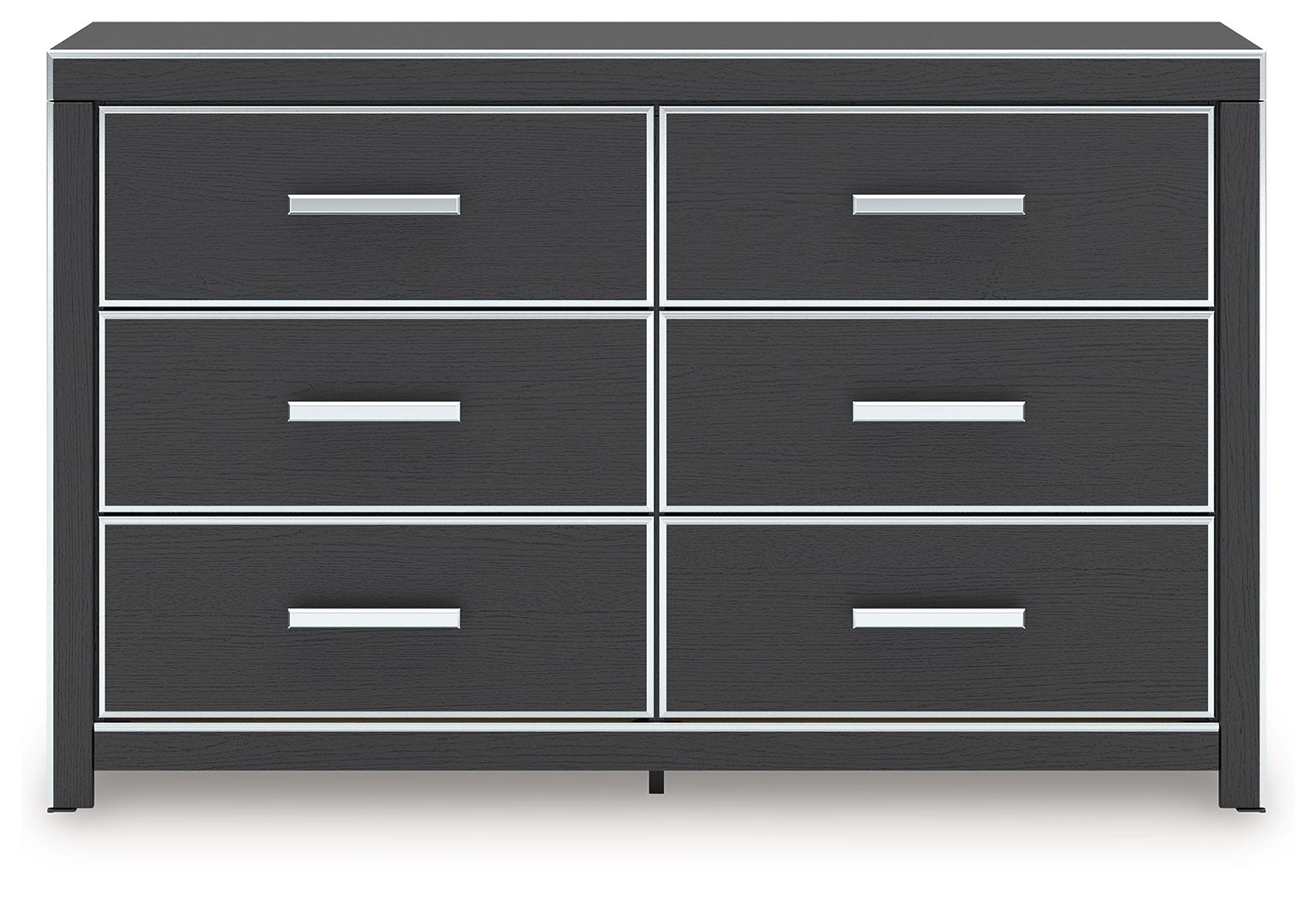 Zuraleus - Black - Six Drawer Dresser