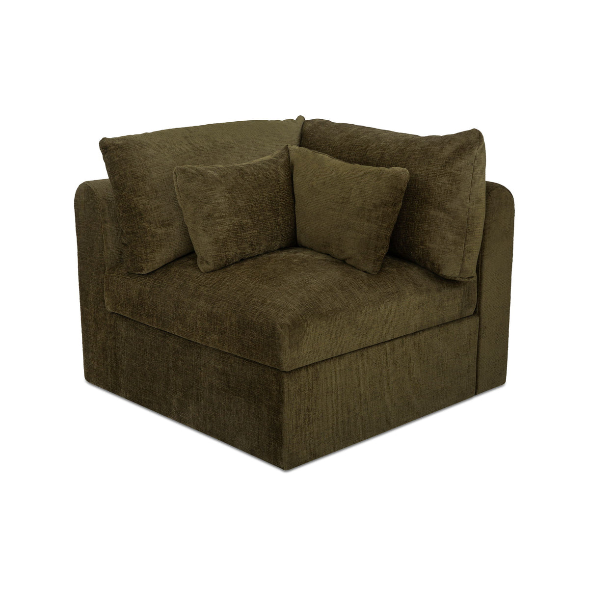 Swift - Corner Chair - Dark Green