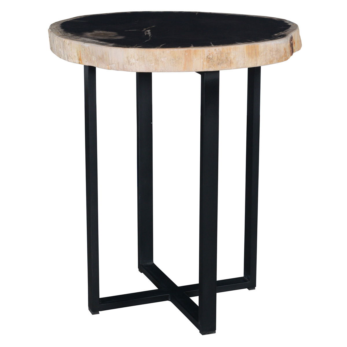 Merlin - Accent Table - Black & White