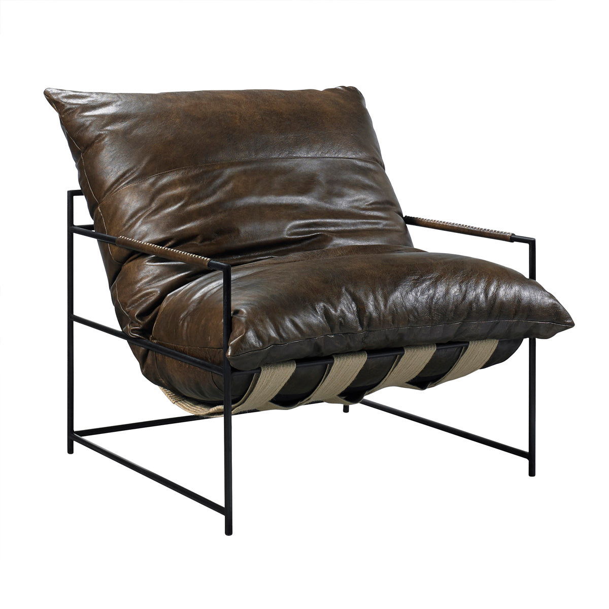 Palermo - Leather Accent Chair - Brown