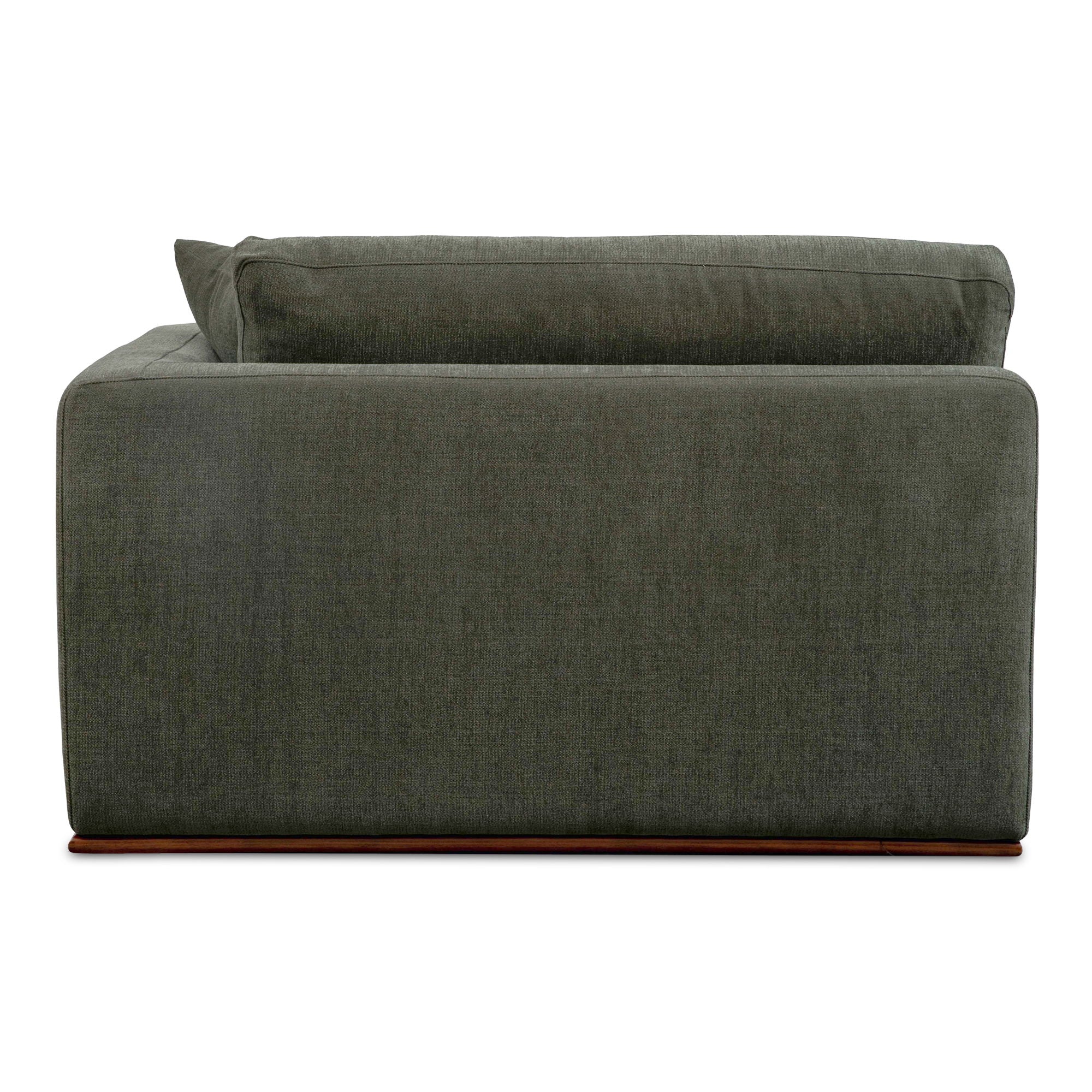 Rue - Right Arm Facing Chair - Deep Green