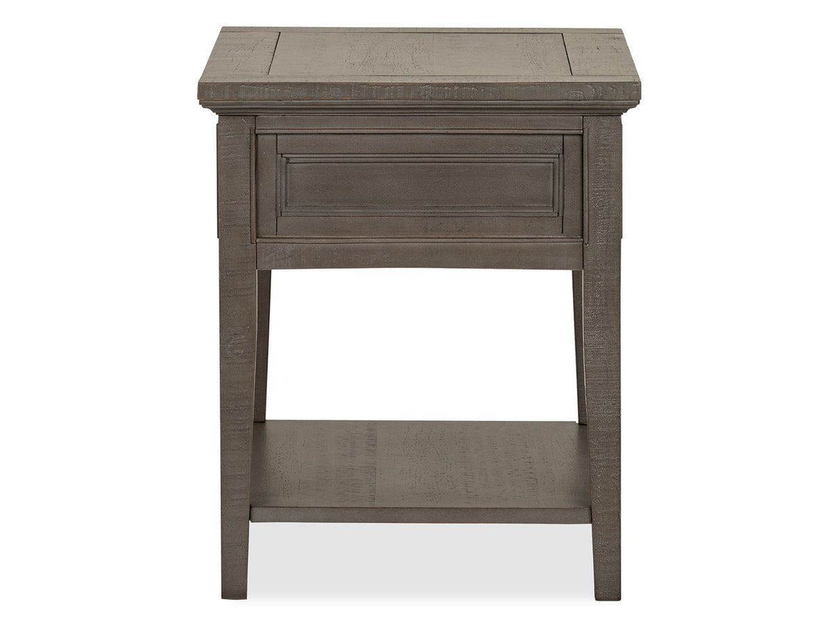 Paxton Place - Rectangular End Table - Dovetail Gray