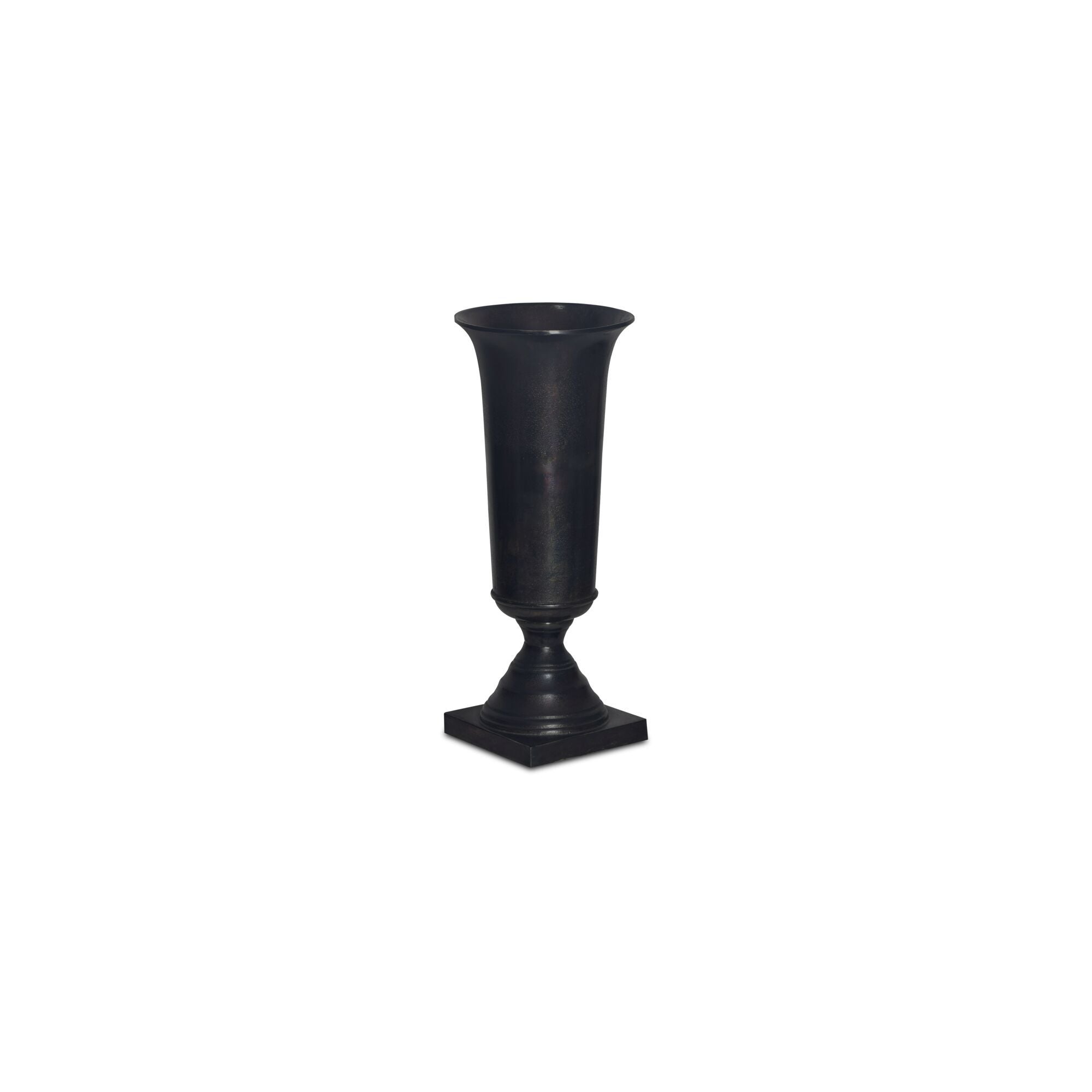 Cassia - Cast Aluminum Vase - Black