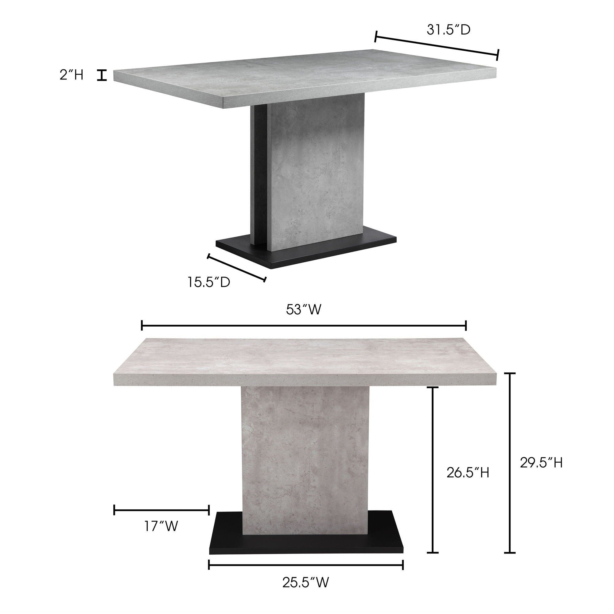 Hanlon - Dining Table - Gray