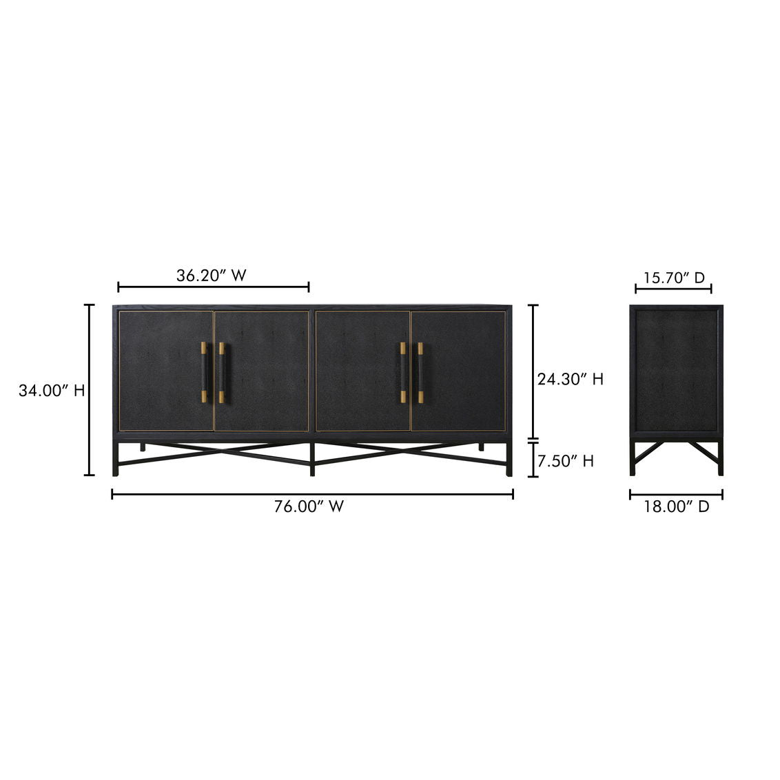 Mako - Sideboard - Black